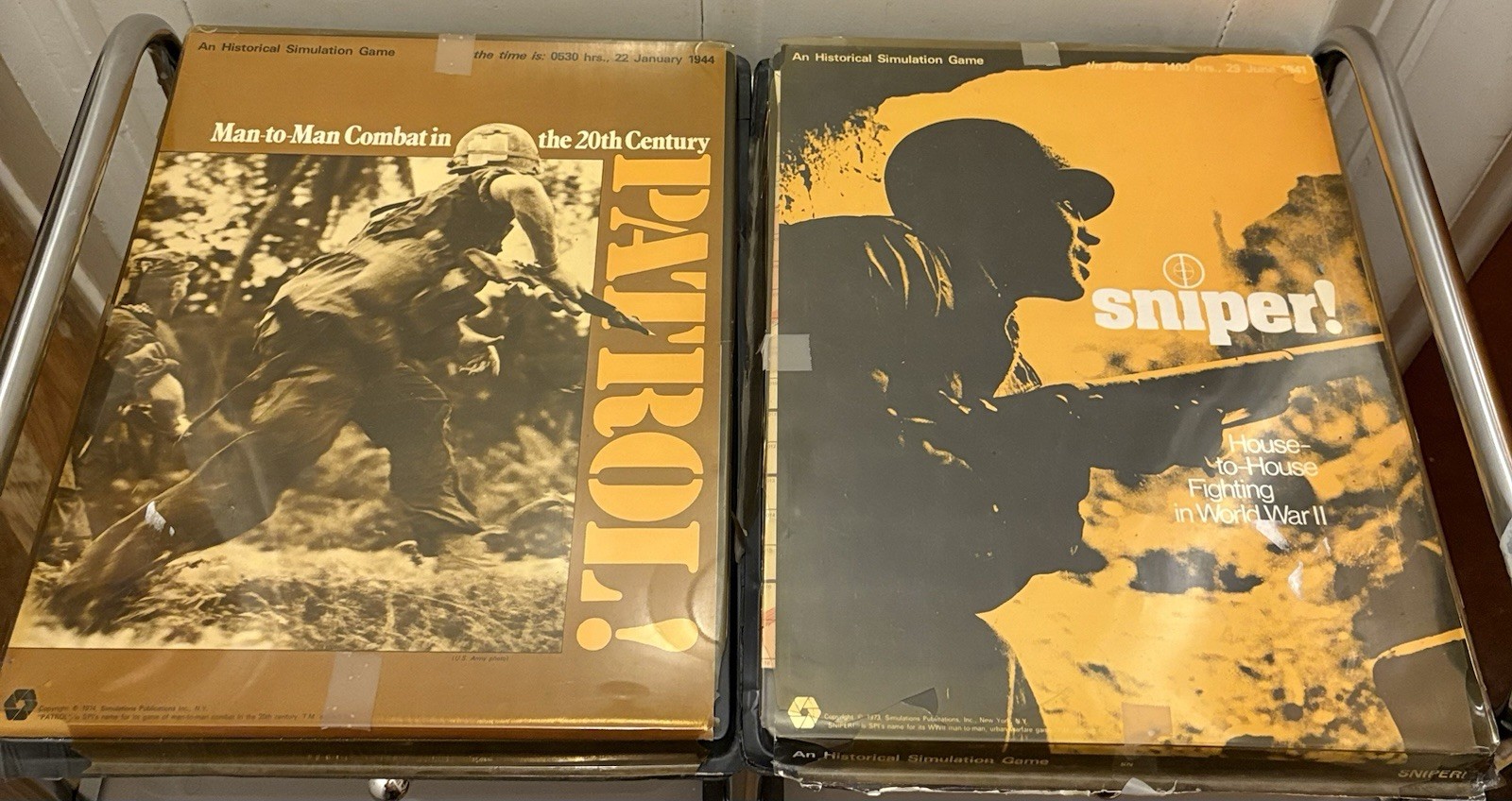 SPI SNIPER & Patrol Combat Fighting in WWII WAR GAME AVALON 1973-1974 2ct Lot