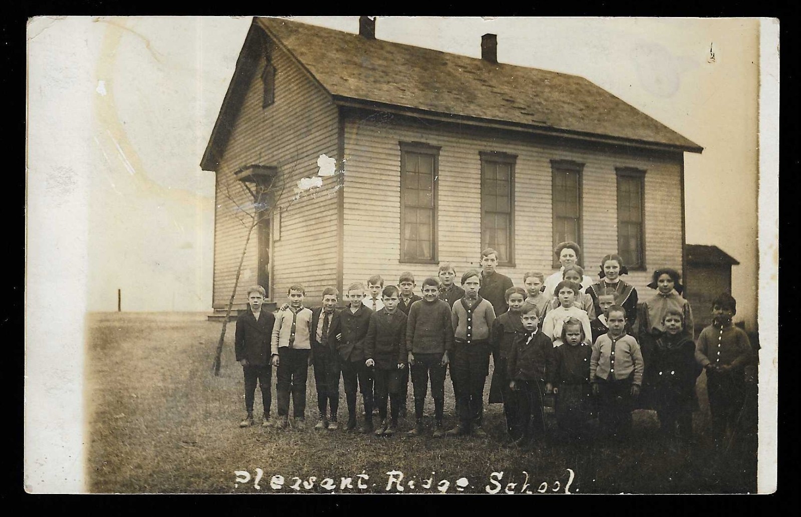 PLEASANT RIDGE SCHOOL 1909 REAL PHOTO CARD - Yohoghany, PA Westmoreland Co. DPO PLEASANT RIDGE SCHOOL 1909 REAL PHOTO CARD - Yohoghany, PA Westmoreland Co. DPO
