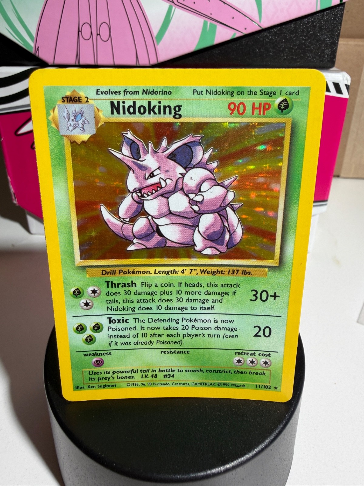 Nidoking 011/102 Base Set Holo Nidoking 011/102 Base Set Holo