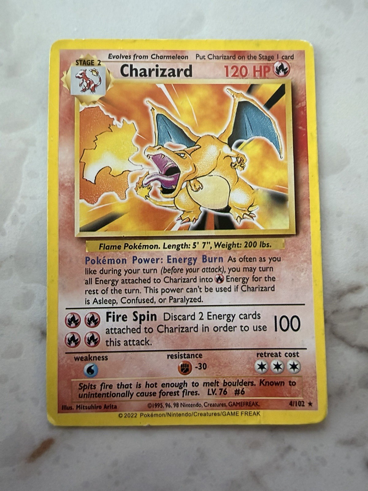 Charizard 4/102 Base Set Holo