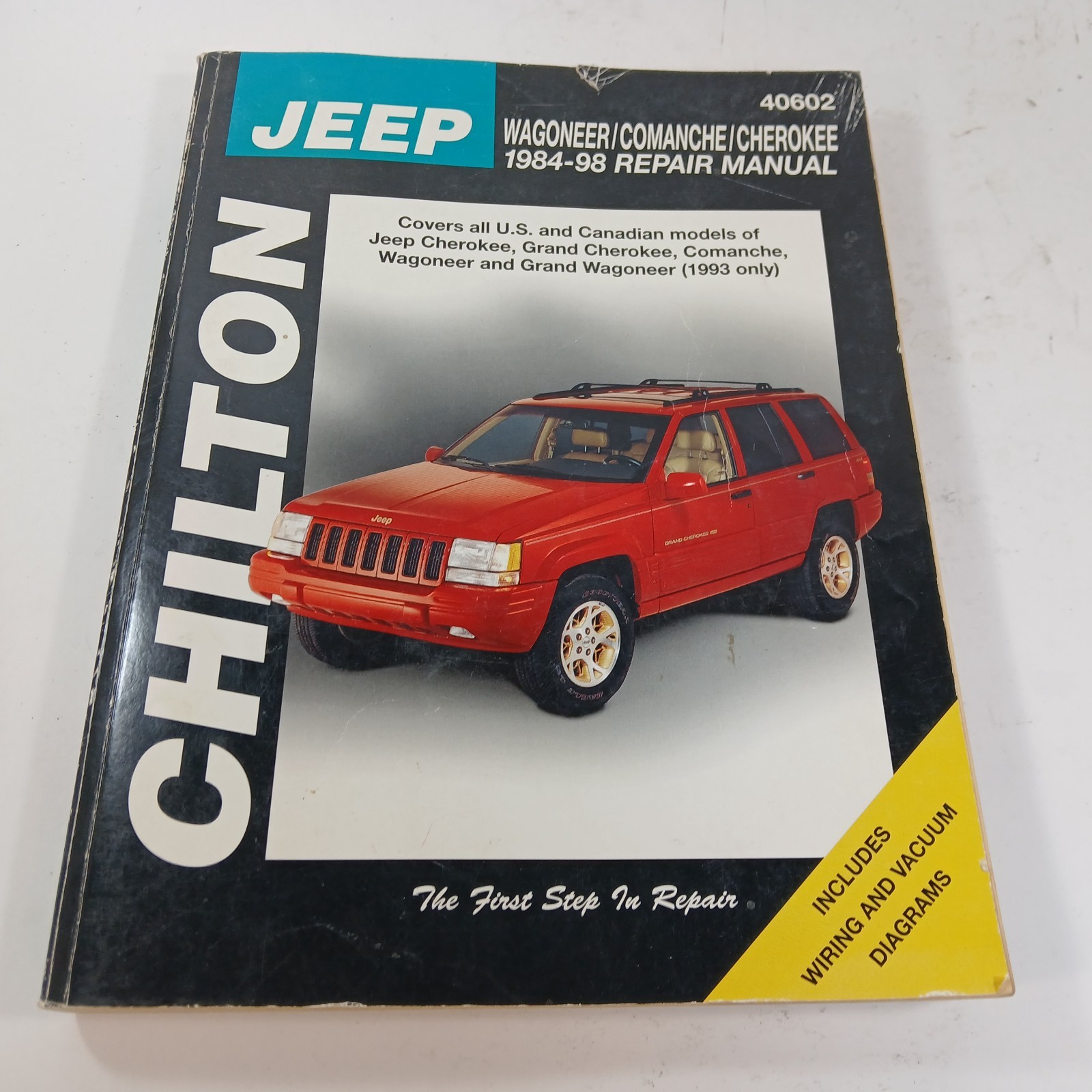Chilton Jeep Repair Manual #40602 for Jeep Wagoneer Comanche Cherokee 1984-2001