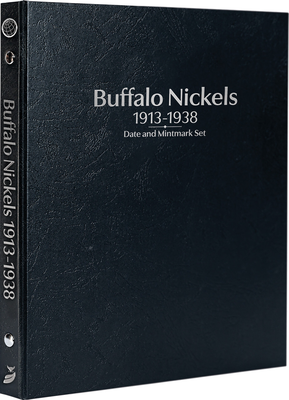 Buffalo Nickels: 1913-1938 Date & Mintmark Set-Whitman Prestige™ Album (Black) Buffalo Nickels: 1913-1938 Date & Mintmark Set-Whitman Prestige™ Album (Black)