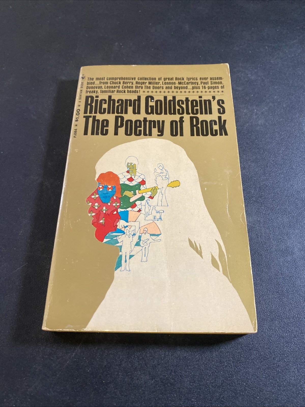 1969 Richard Goldstein's The Poetry Of Rock Bantam Paperback B12 1969 Richard Goldstein's The Poetry Of Rock Bantam Paperback B12