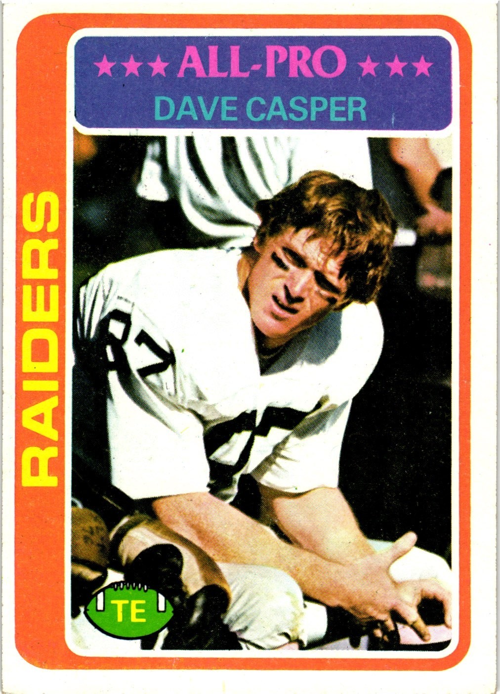 1978 Topps All-Pro Dave Casper #50 Oakland Raiders MP