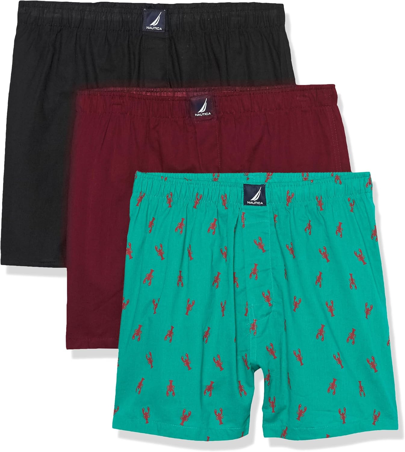 Men\'S Classic Cotton 3-Pack Woven Boxers