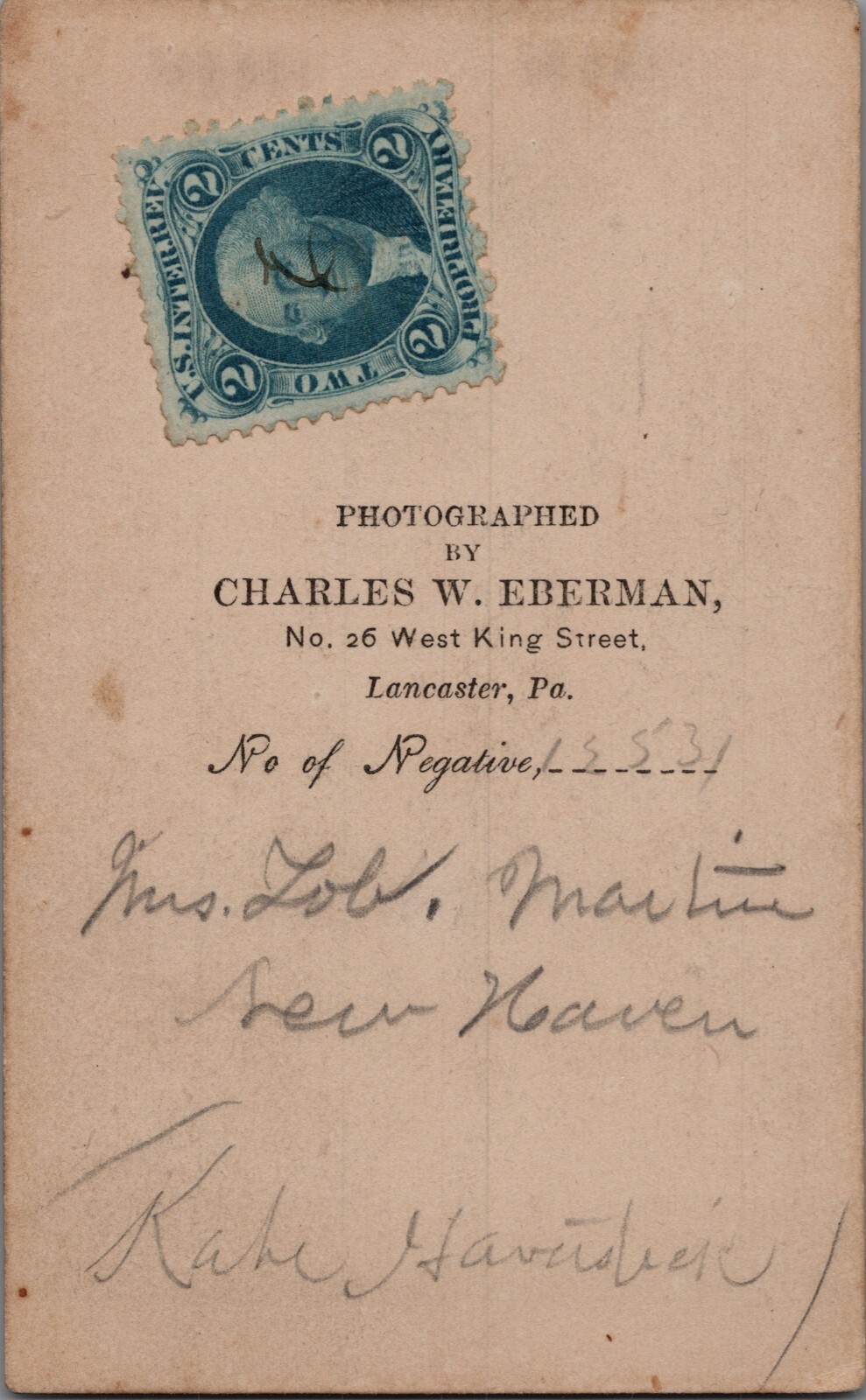 Antique CDV Photo Woman ID\'d and Revenue Stamp Carte de visite 1870\'s