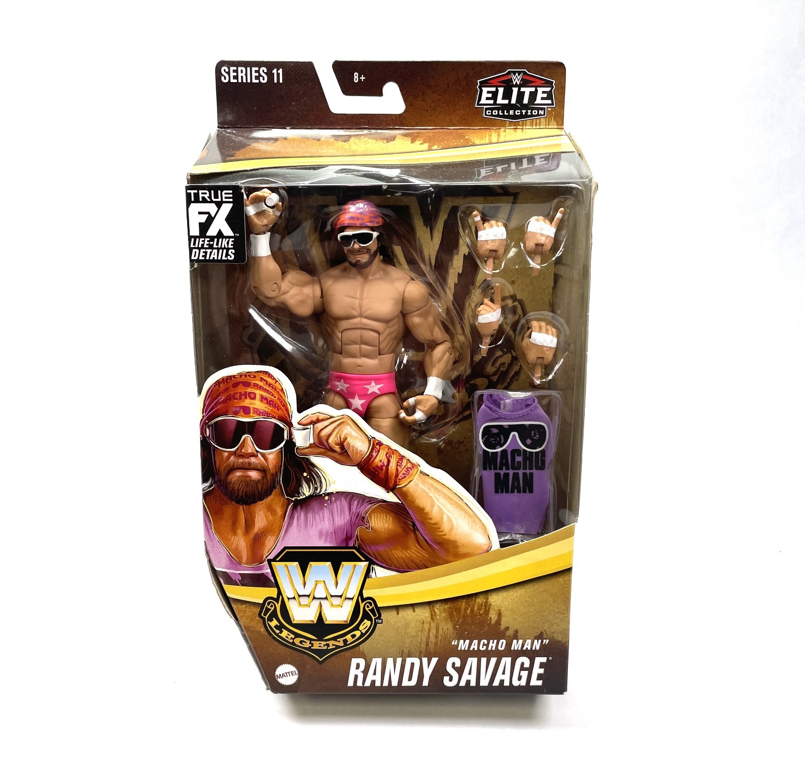 Macho Man Randy Savage WWE Legends Action Figure Series 11 Mattel Elite New