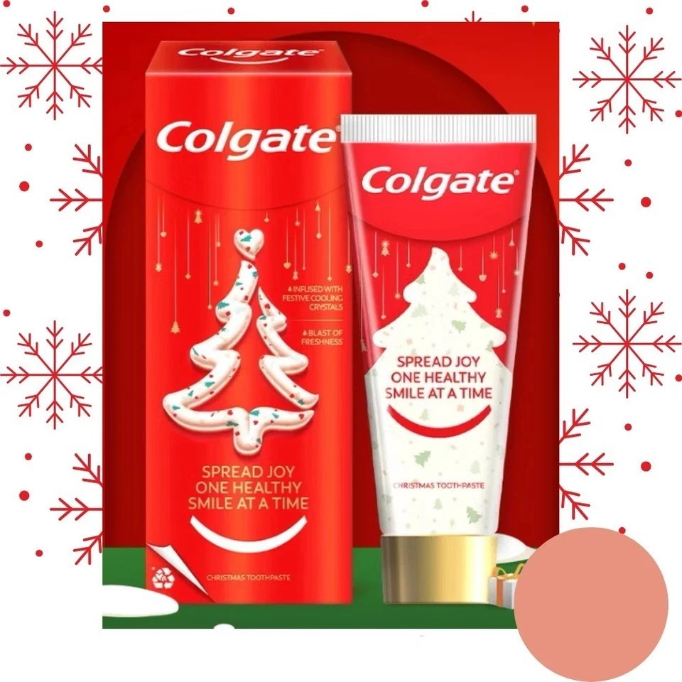 Colgate Merry Christmas Toothpaste Fruit Punch Mocktail Flavor 95g Colgate Merry Christmas Toothpaste Fruit Punch Mocktail Flavor 95g