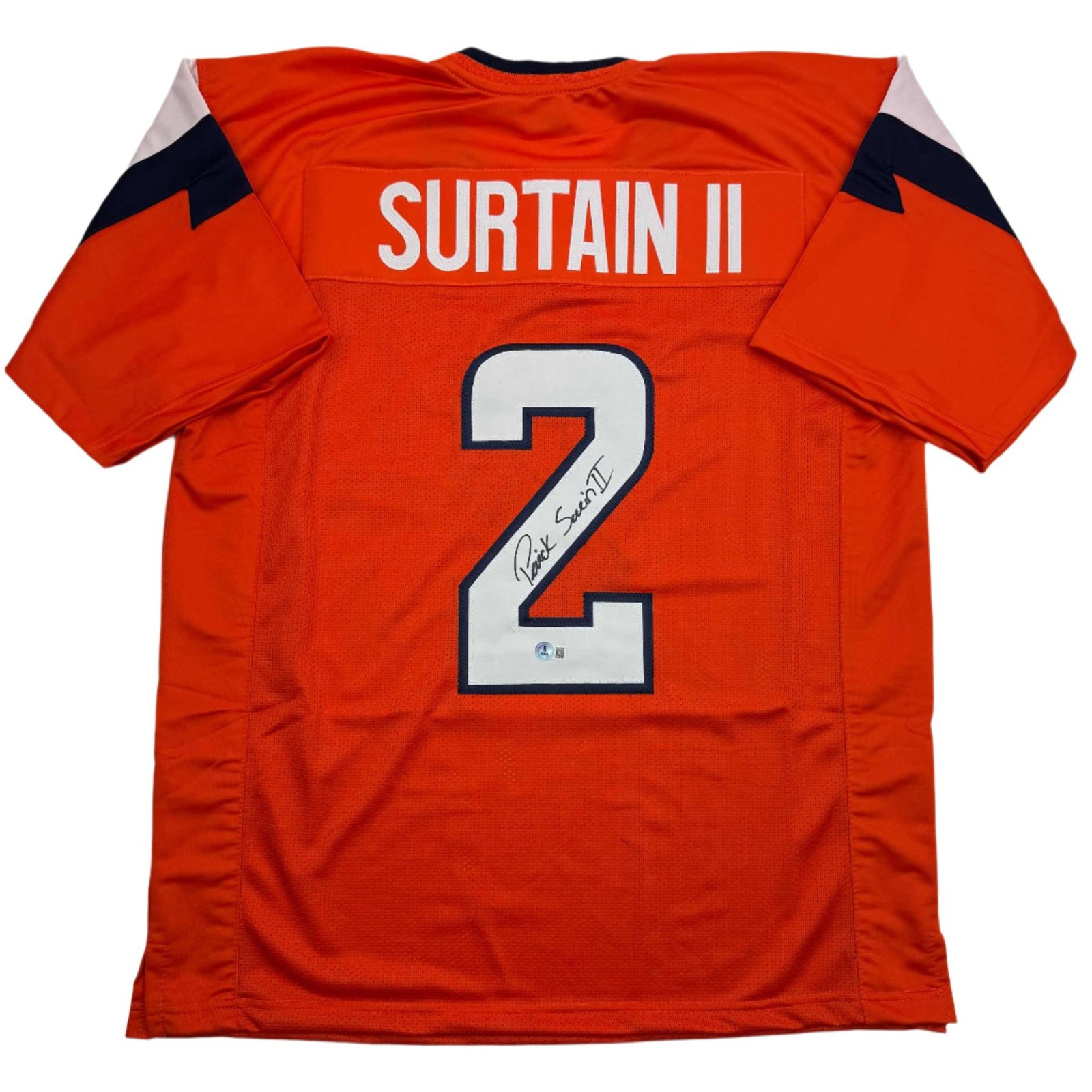 Autographed/Signed Patrick Surtain II Denver Orange Jersey JSA COA #2 Autographed/Signed Patrick Surtain II Denver Orange Jersey JSA COA #2