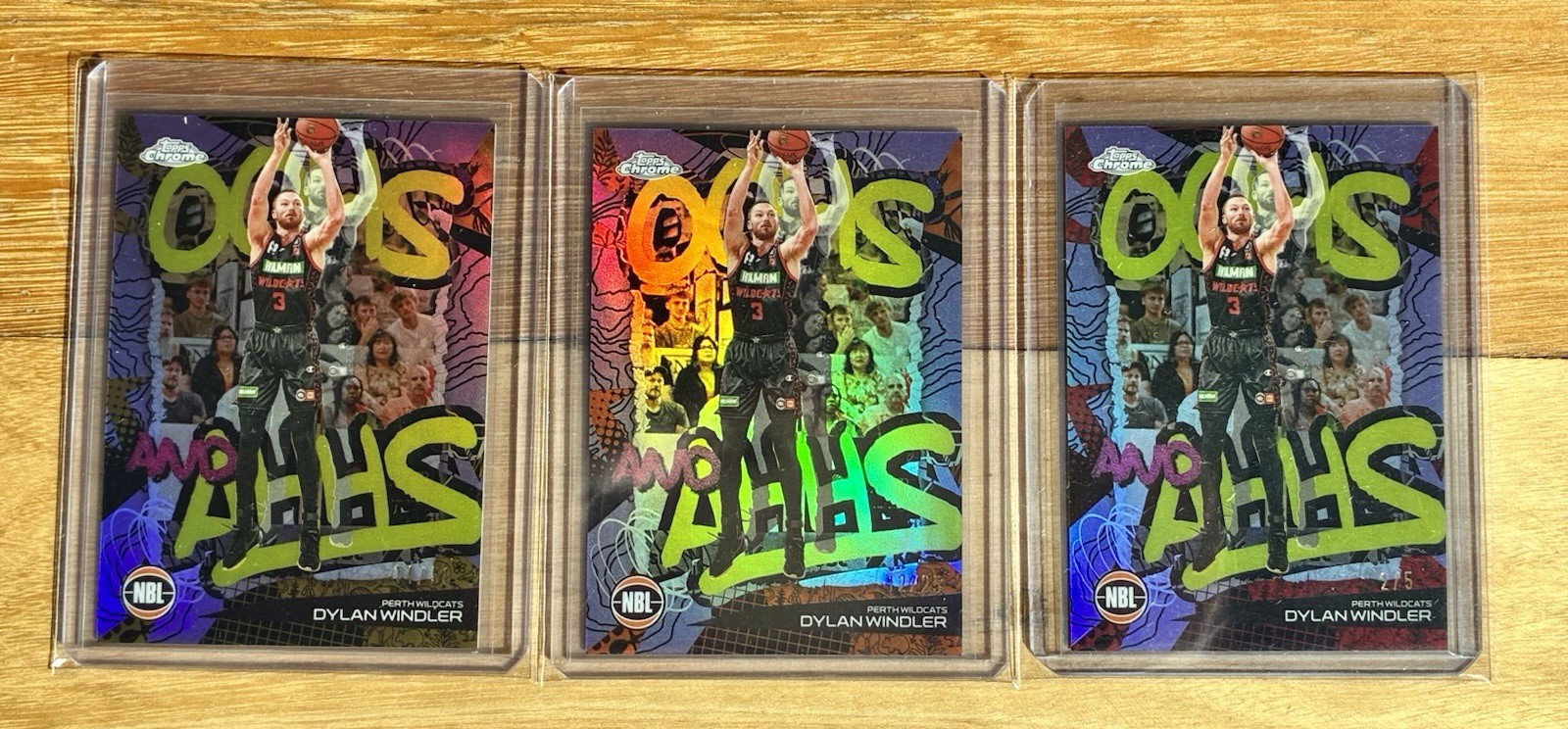 24-25 Topps Chrome NBL Dylan Windler lot Gold /50 Orange /25 Red /5 Wildcats 24-25 Topps Chrome NBL Dylan Windler lot Gold /50 Orange /25 Red /5 Wildcats
