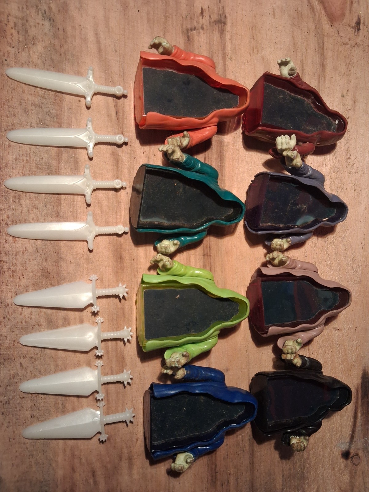 vintage 1986 Tonka super naturals ghostlings complete set 8+8 glow in dark weapo