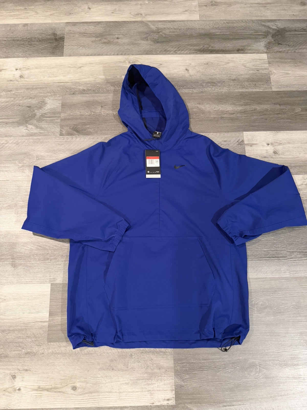 Nike Repel Men\'s Printed Golf Anorak Packable Jacket Large Blue RARE TW 13 Blade