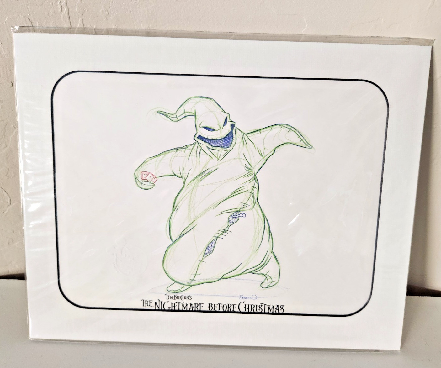 Nightmare Before Christmas \'Oogie Boogie\' Orignal Artist Sketch