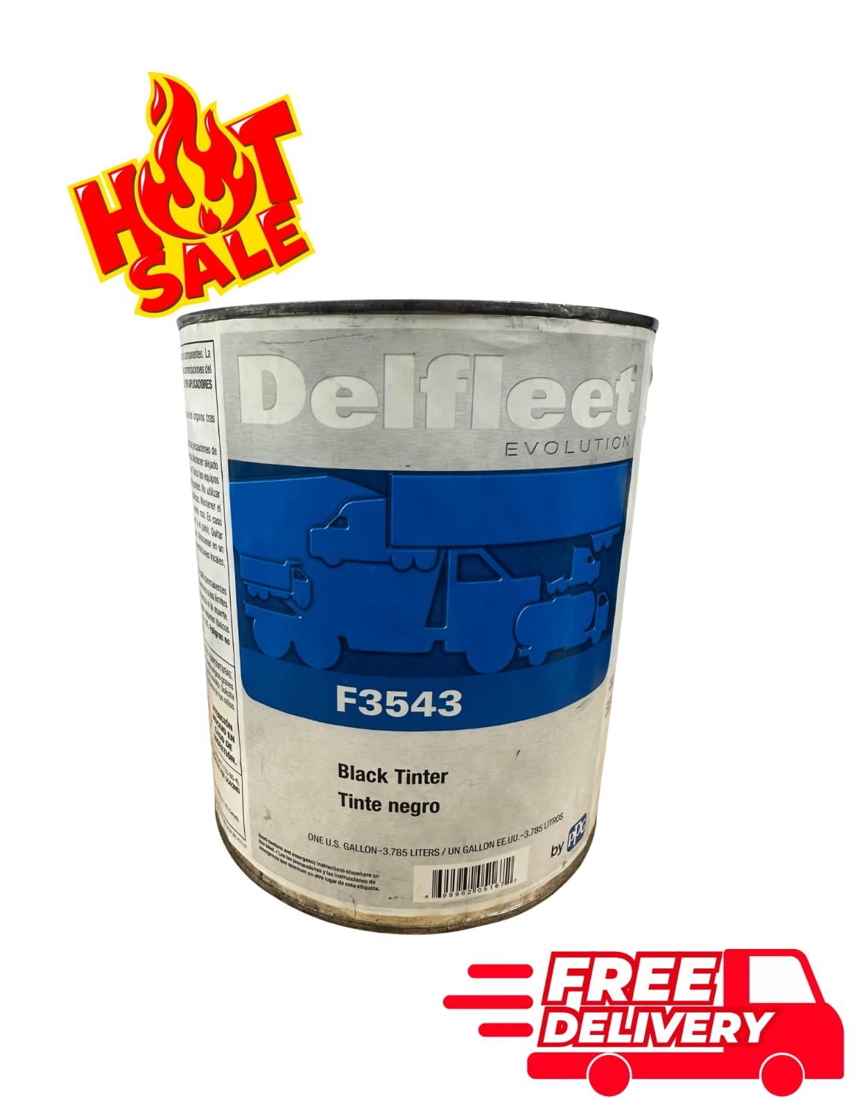 ⚫ PPG Delfleet Evolution F3543 Black Tinter 1 Gallon