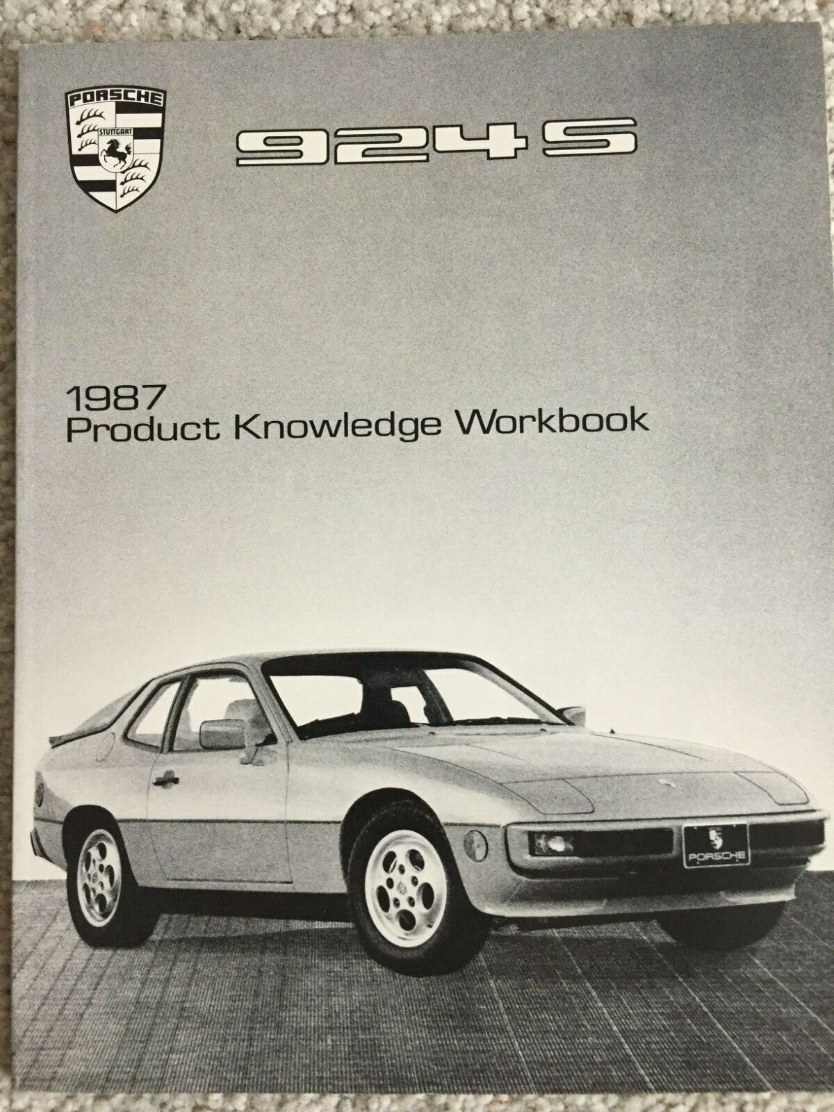 1987 Porsche 924S Product Knowledge Workbook Brochure Original Rare