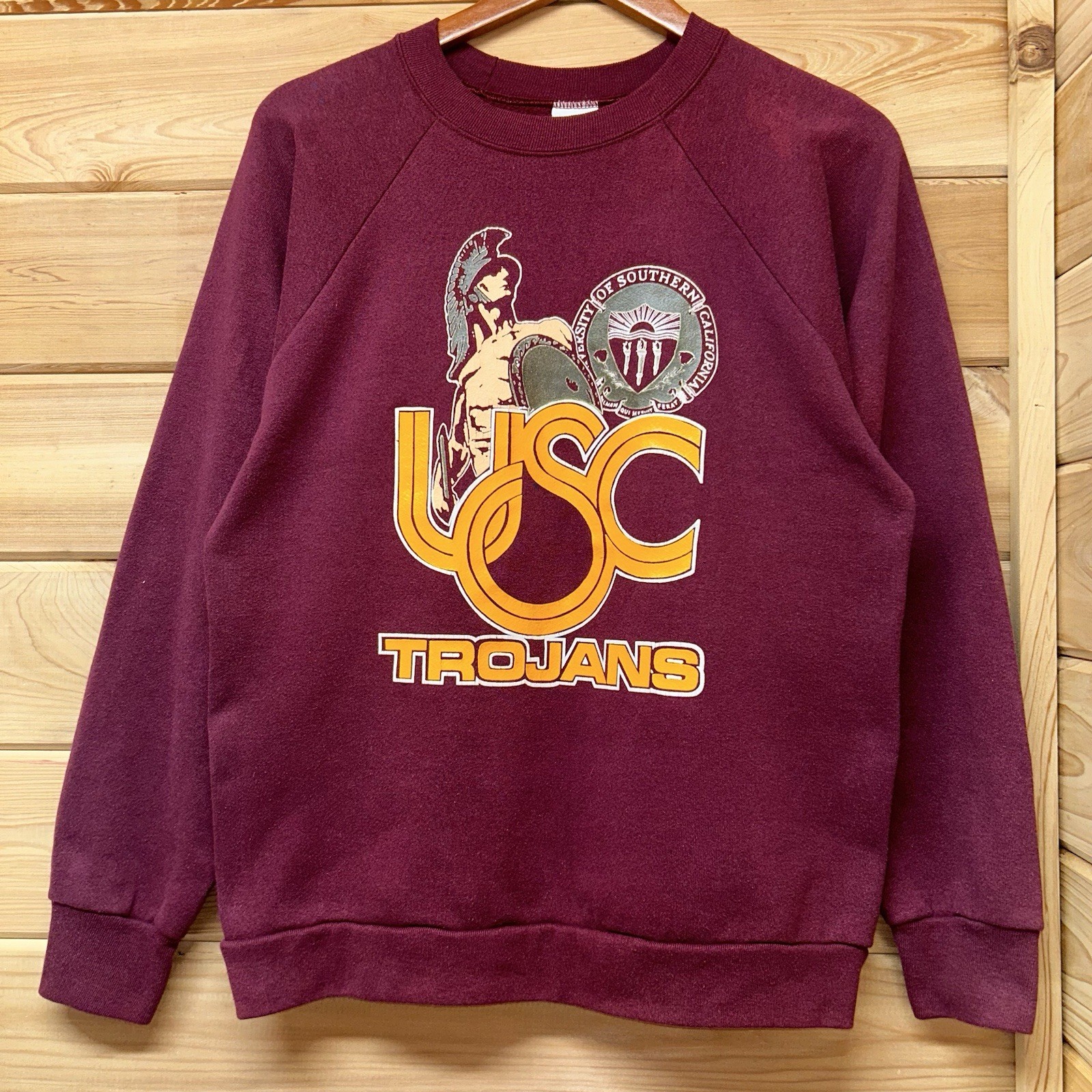 Vintage USC Trojans Collegiate Crewneck Sweatshirt 80s Southern California Vintage USC Trojans Collegiate Crewneck Sweatshirt 80s Southern California