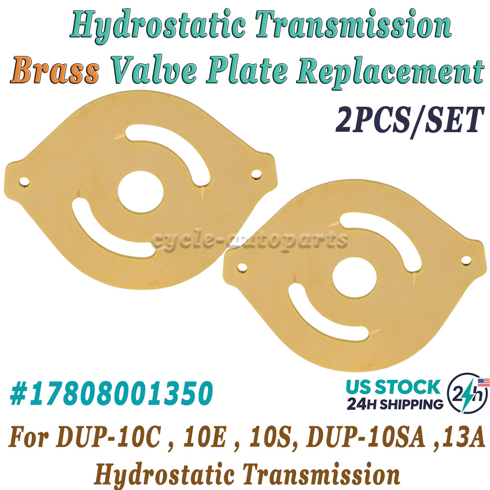 2PCS Brass Valve Plates For DUP-10C/E/S/SA DUP-13A Hydrostatic Trans 17808001350