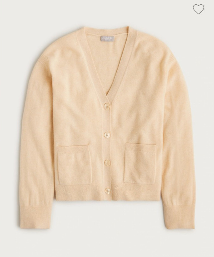 J. Crew Women\'s Heather-Sand Soft 100% Cashmere Knit Cardigan Sweater L $228 J. Crew Women\'s Heather-Sand Soft 100% Cashmere Knit Cardigan Sweater L $228