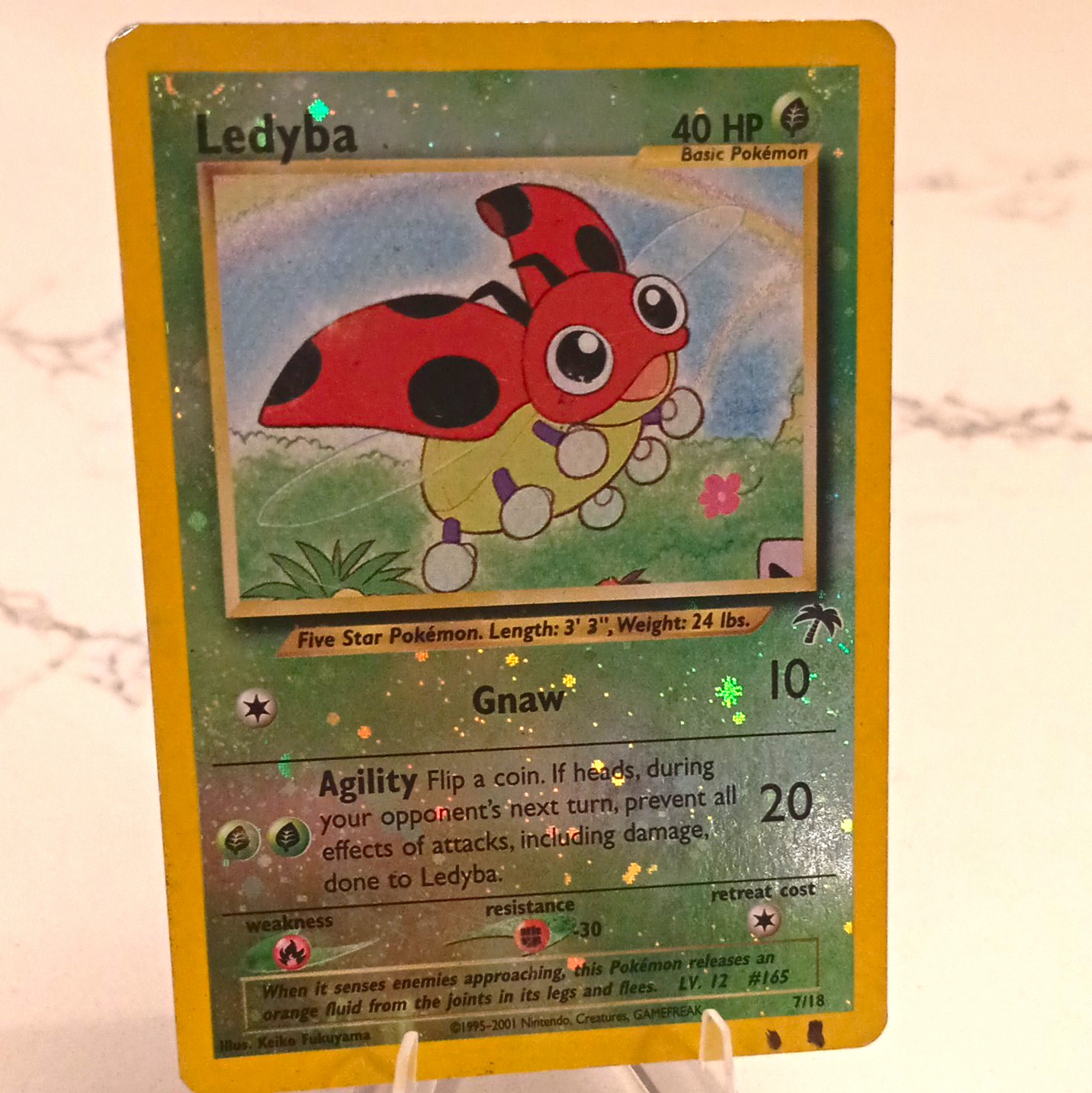 Ledyba 07/18 Southern Islands Reverse Holo EN 40 HP Basic Promo