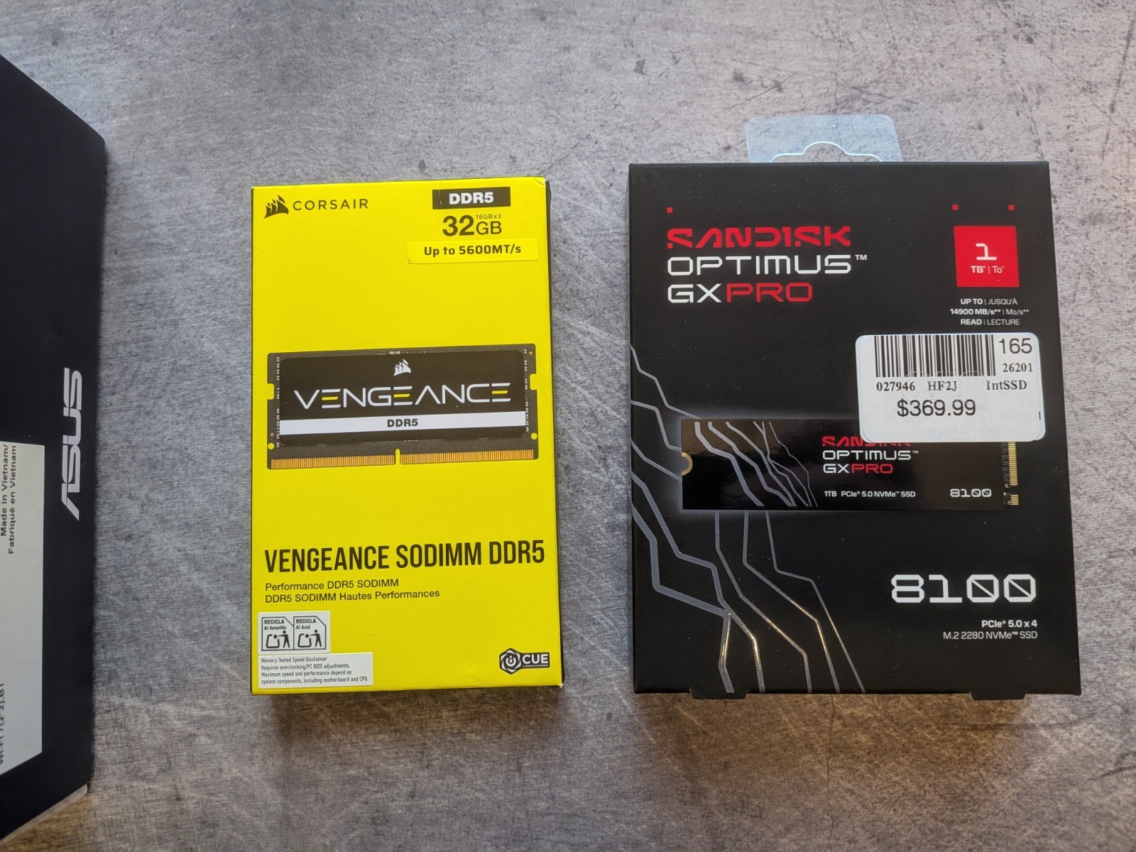 SanDisk Optimus GX PRO 8100 1TB NVMe Gen5 SSD SDSP82100TAN - SSD ONLY SanDisk Optimus GX PRO 8100 1TB NVMe Gen5 SSD SDSP82100TAN - SSD ONLY