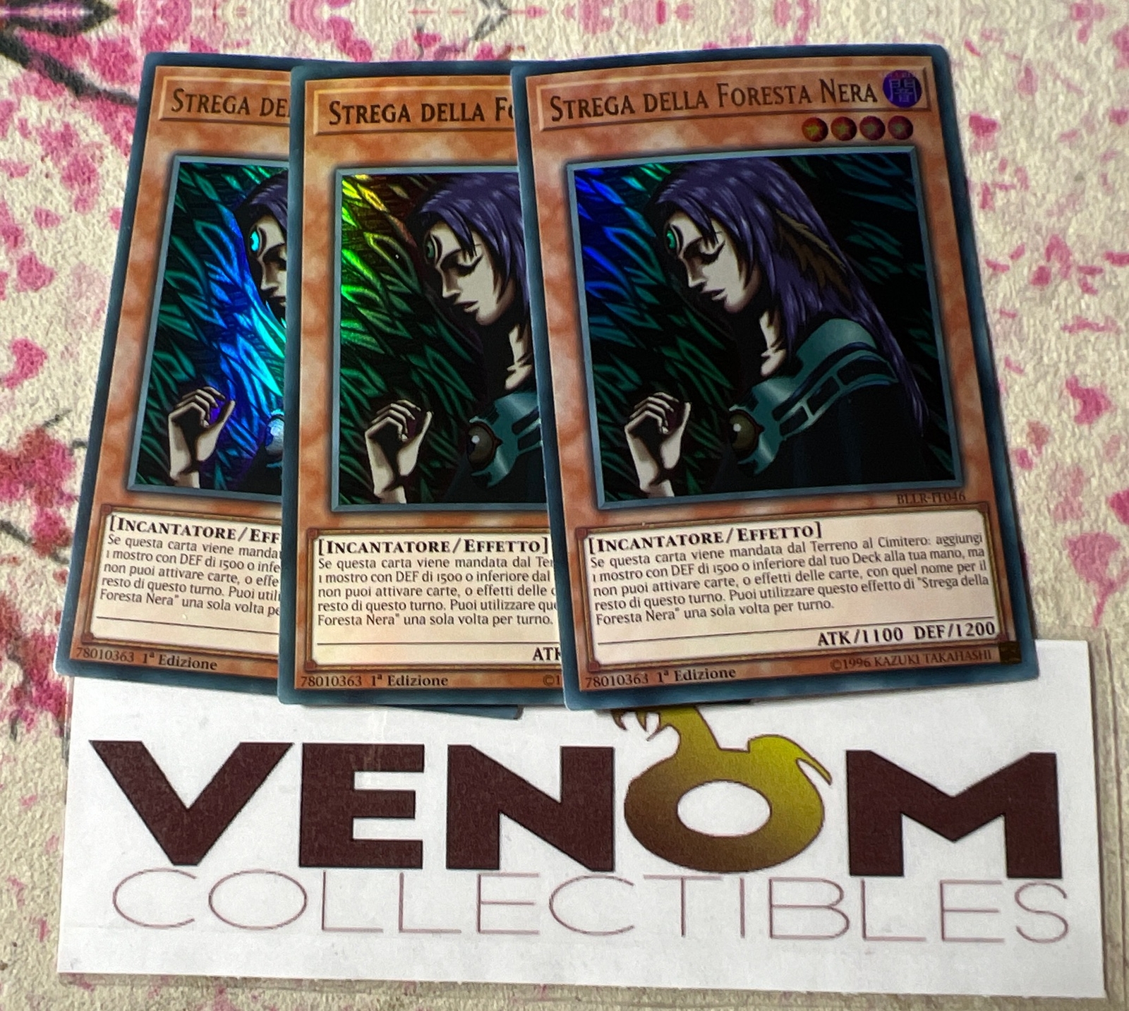 3x (M/NM) *ITALIAN* Witch of the Black Forest BLLR-EN046 Ultra 1st Ed. YuGiOh