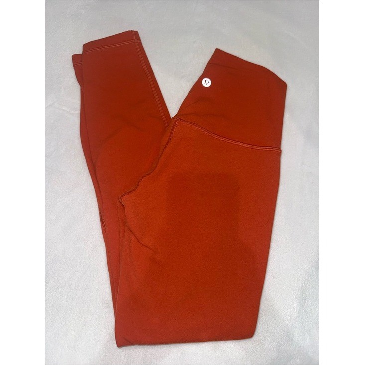 lululemon High Rise Full Length Leggings Orange Size S