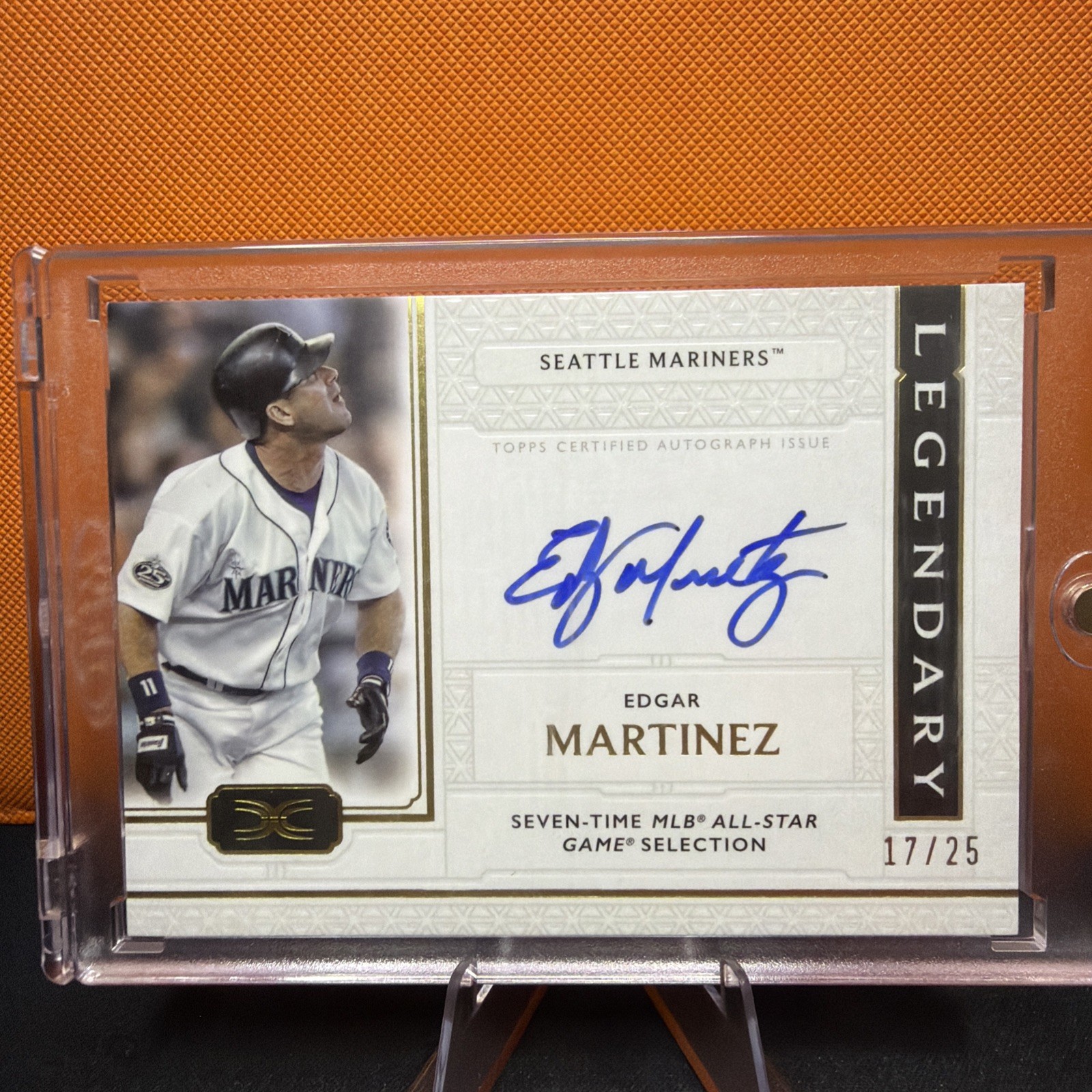 2024 Topps Definitive Collection - Legendary Autographs Edgar Martinez /25