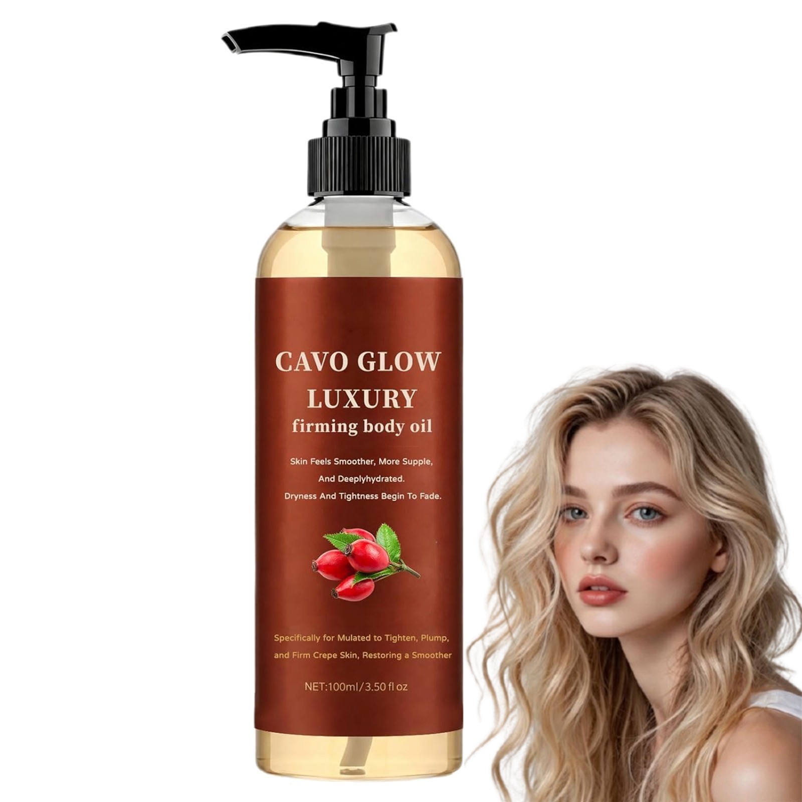1-3PC Cavo Glow Luxury Firming Body Oil Anti Crepe Skin Tightening Hydrating Oil