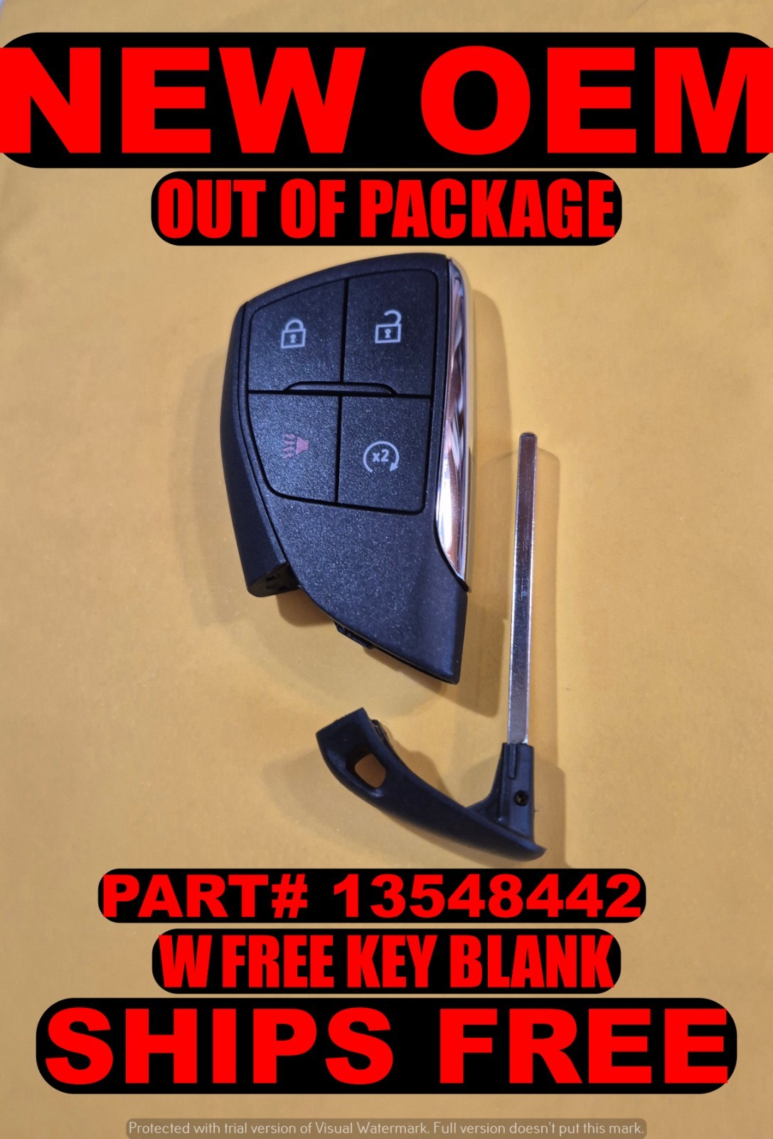 NEW OEM 2022-25 CHEVY BLAZER TAHOE SILVERADO COLORADO SMART KEYLESS FOB 13548442