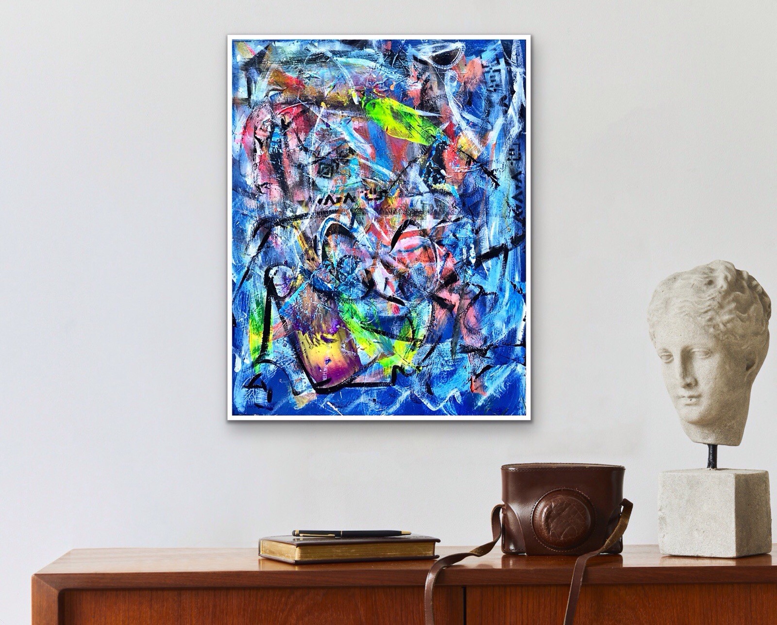 ORIGINAL ABSTRACT IMPRESSIONIST FINE ART 16x20 READY  TO HANG SIGNED PAINTING