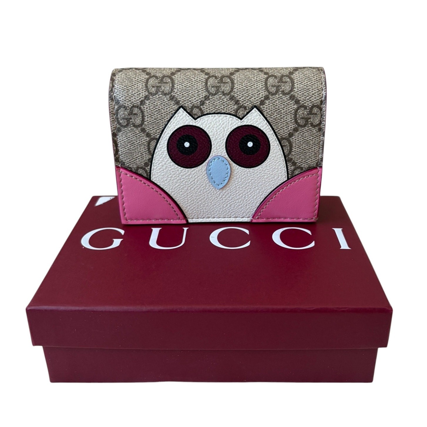 Gucci GG Supreme Canvas Mini Wallet Owl 818767･0416 Ladies