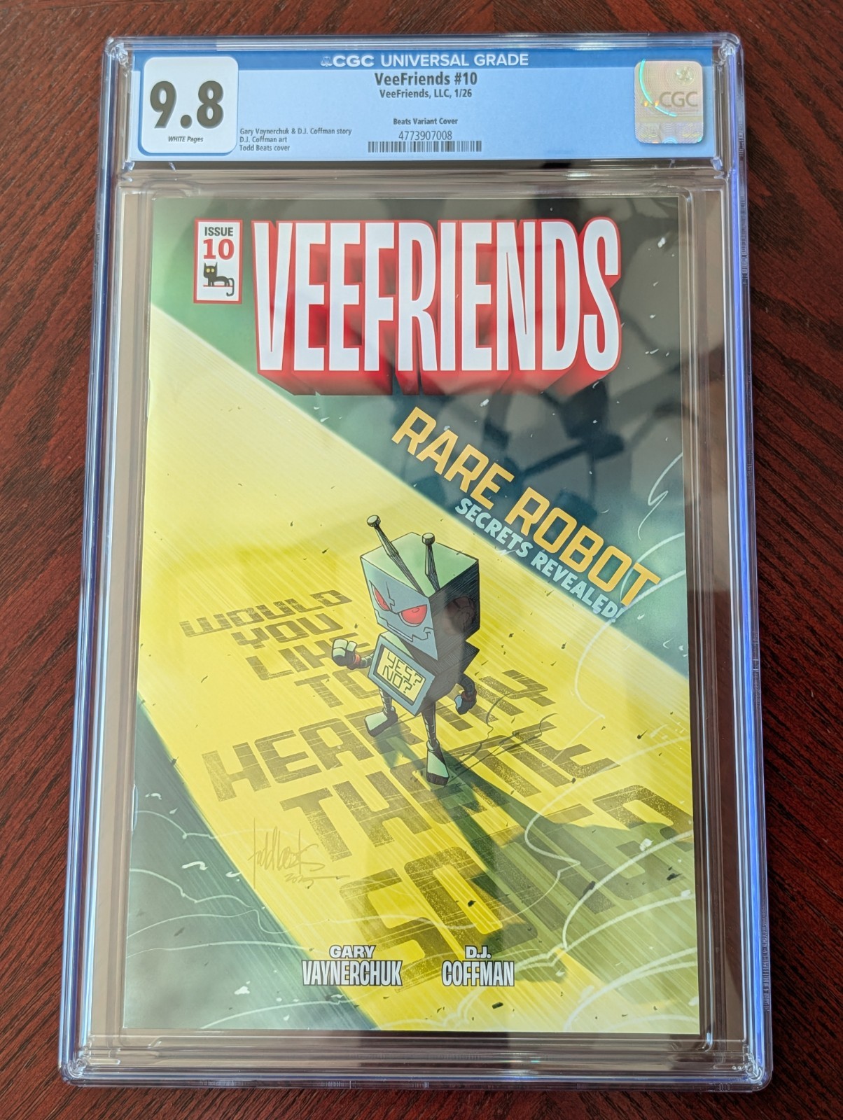 VeeFriends Comic #10 CGC 9.8 Rare Robot 2026 Mad Variant Gary Vee D.J. Coffman VeeFriends Comic #10 CGC 9.8 Rare Robot 2026 Mad Variant Gary Vee D.J. Coffman