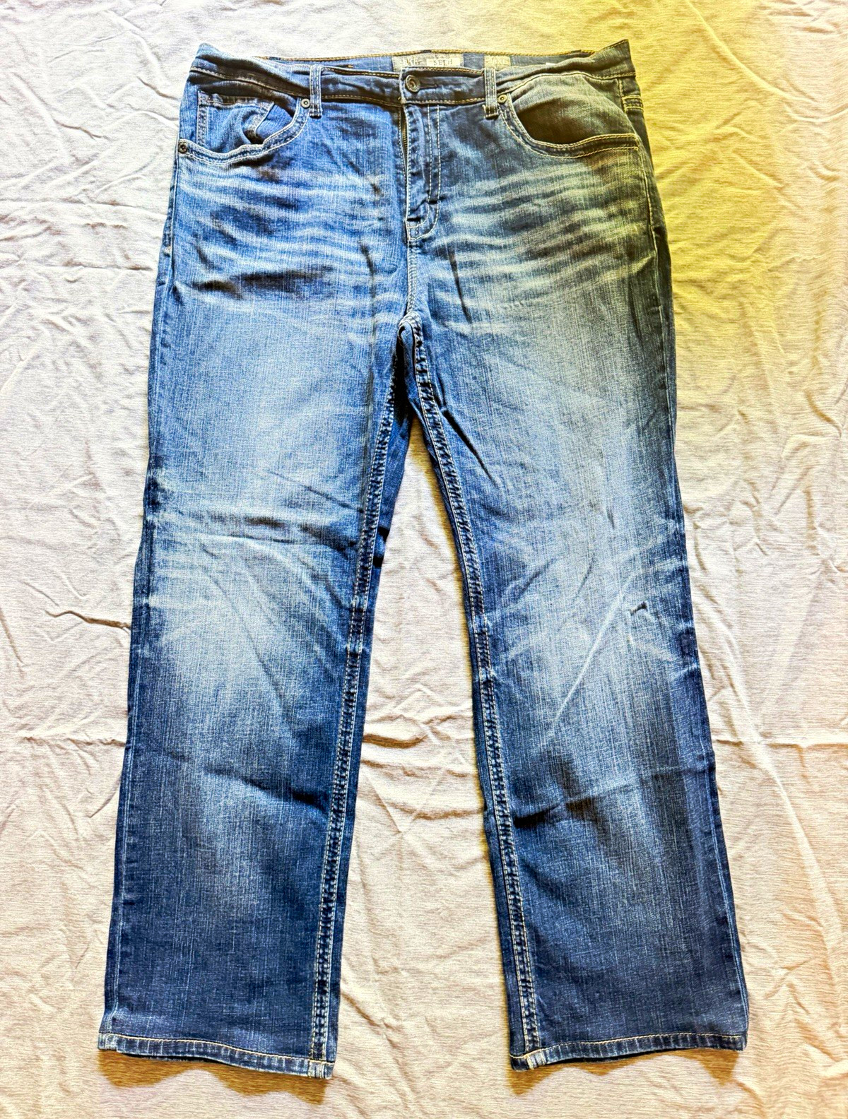 BKE SETH Denim Men’s Straight Leg Stretch Jeans Mid Rise Zip 5-Pocket 38x30 BKE SETH Denim Men’s Straight Leg Stretch Jeans Mid Rise Zip 5-Pocket 38x30
