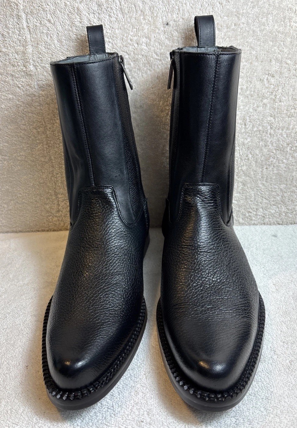 Franco Cuadra Men’s Black Dress Leather Zip Boot 7.5 Mex. 26.5 Franco Cuadra Men’s Black Dress Leather Zip Boot 7.5 Mex. 26.5