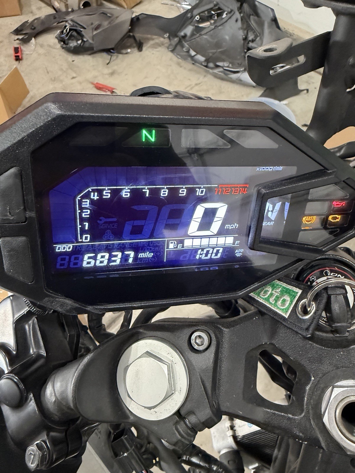 2025 Kawasaki Ninja 500 OEM Speedometer Gauge Cluster 6 837 Miles OEM
