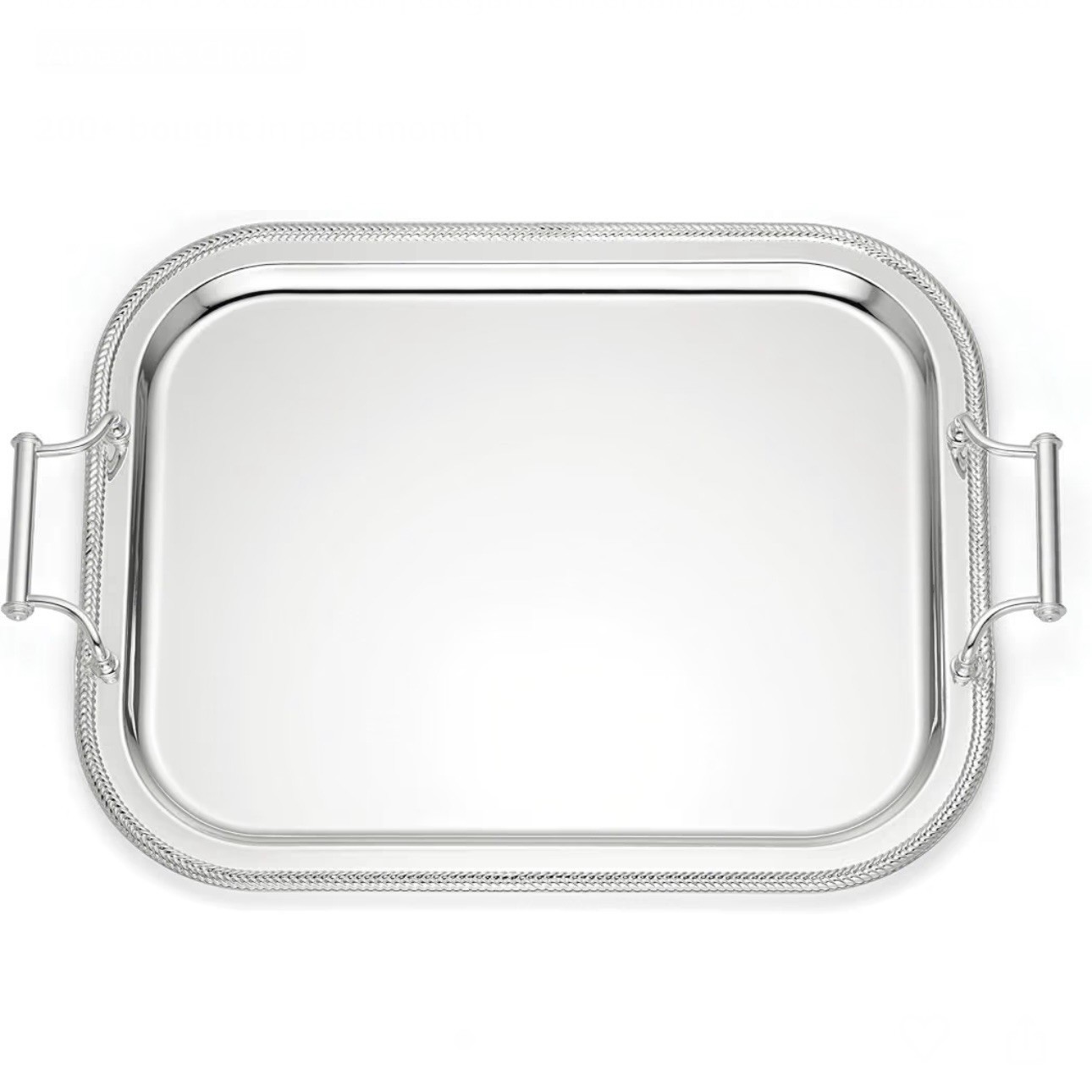 Reed & Barton Gallery Rectangular Silverplate Tray with Handles 16.25in 896102
