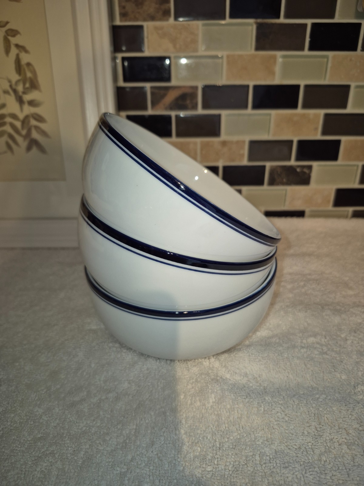 3 Dansk Bistro Christianshavn Blue Fruit Cereal Bowl 5 3 Dansk Bistro Christianshavn Blue Fruit Cereal Bowl 5
