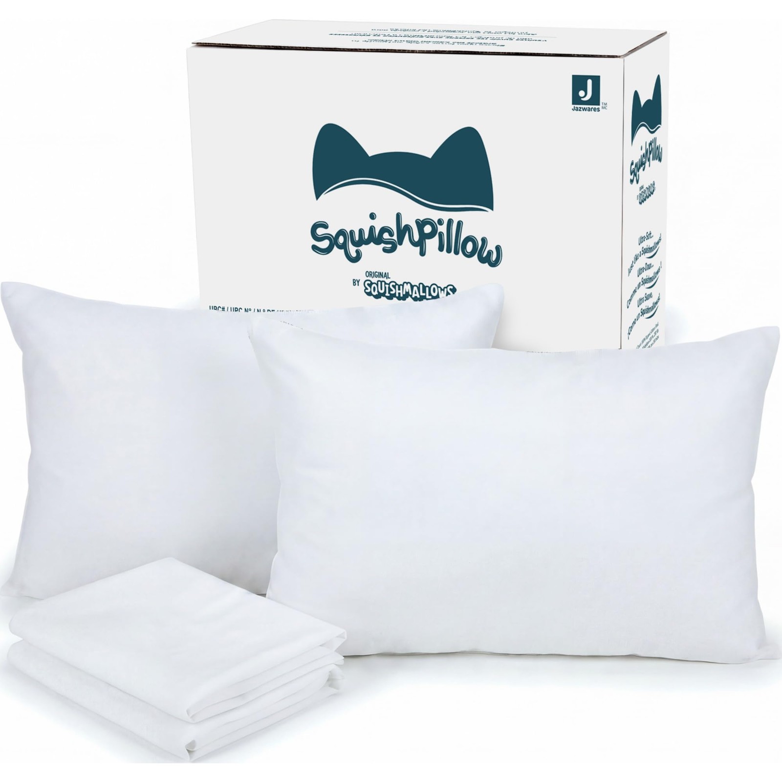 2 PACK SquishPillow by Original Squishmallows - Standard Size Bed Pillow Medium 2 PACK SquishPillow by Original Squishmallows - Standard Size Bed Pillow Medium