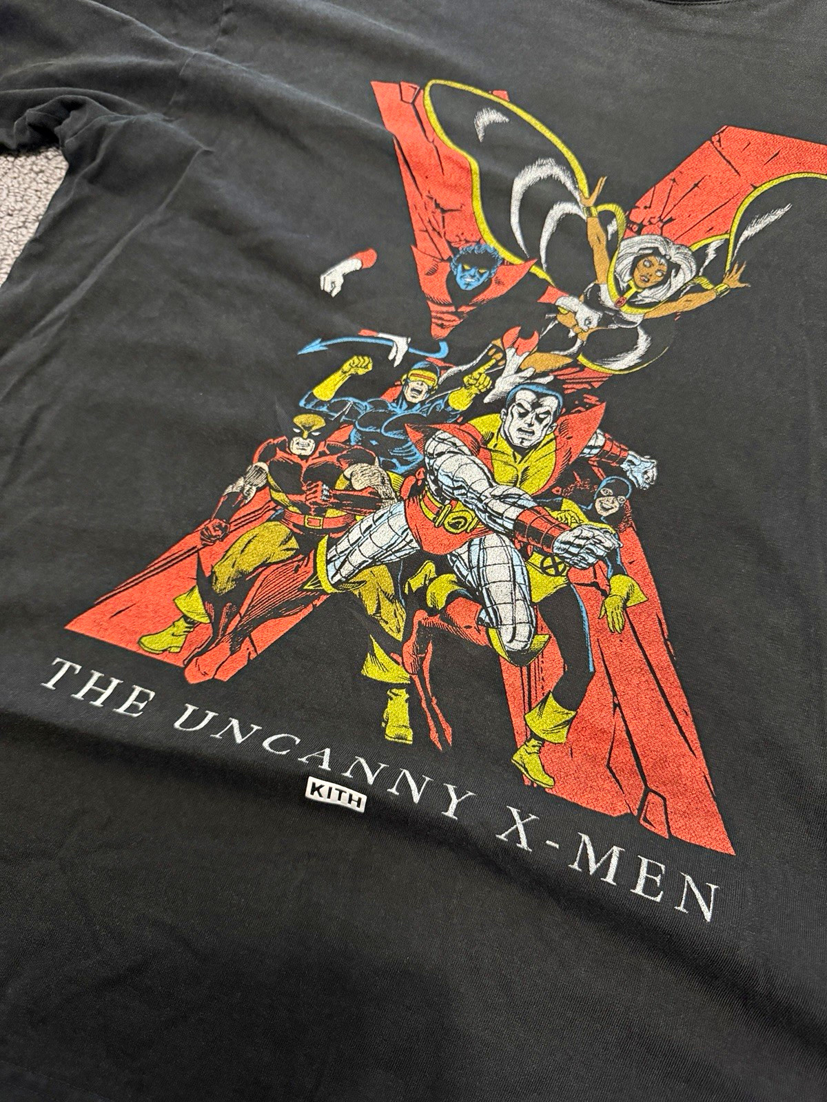 Kith Uncanny X-Men Graphic Crew Neck T-Shirt Men\'s L/XL Black