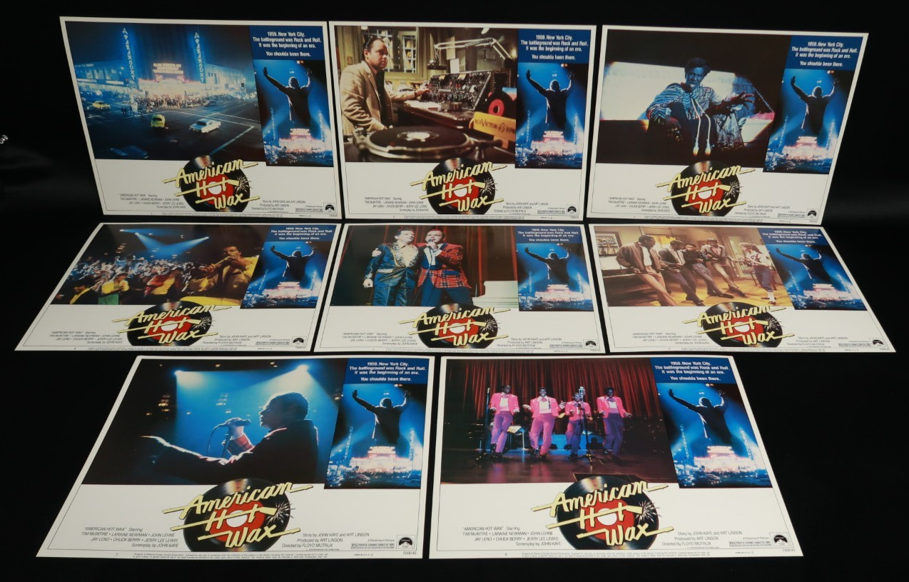 American Hot Wax Lobby Cards 1978 Stills Originals 11 x 14 NSS 780040 w/Flyer