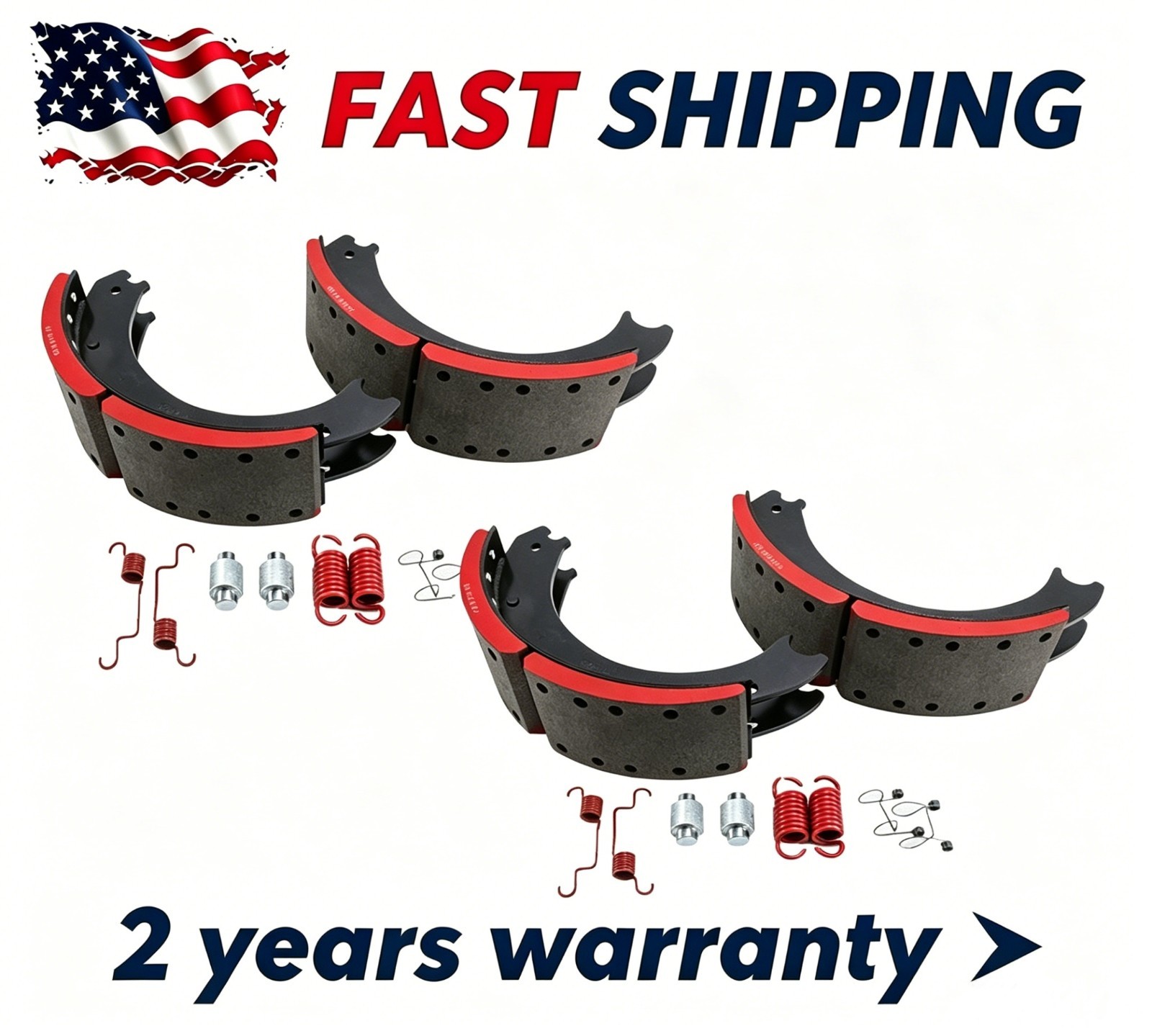 2 Pack US Stock Brake Shoe Kit Replaces Oem 4719E
