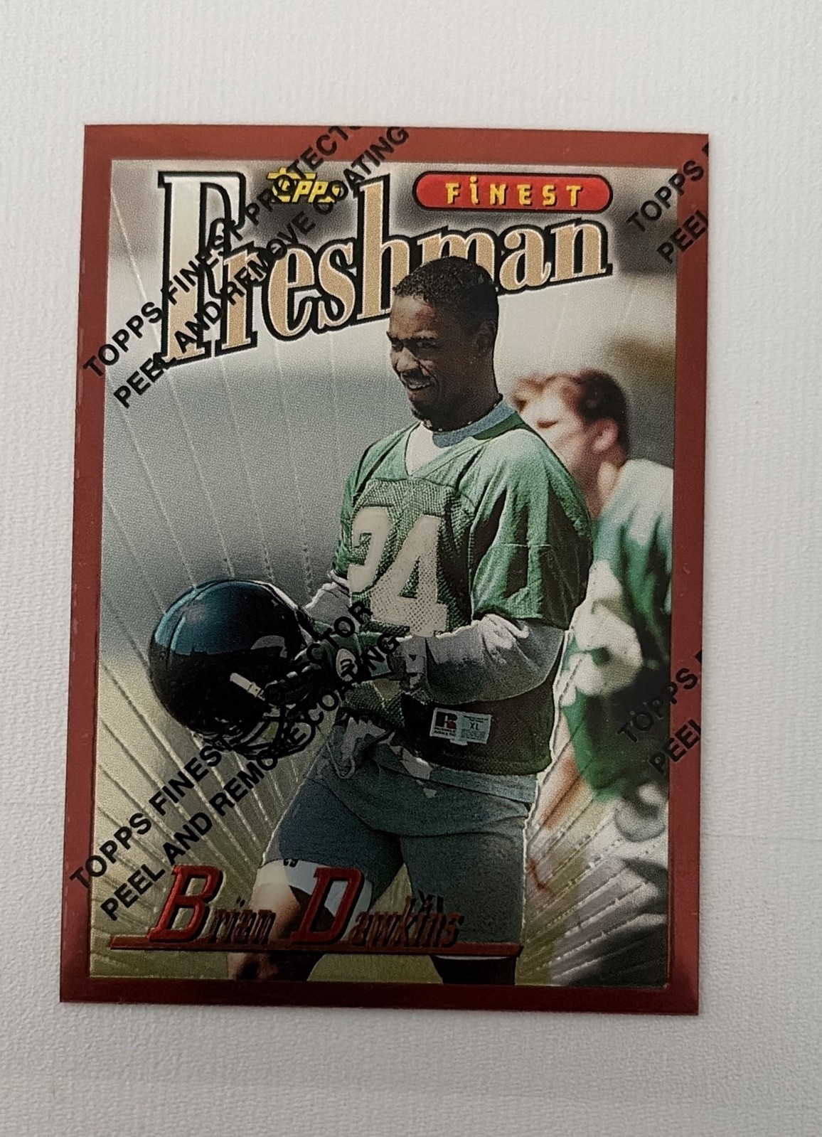 1996 Topps Finest - Brian Dawkins #344 (RC)