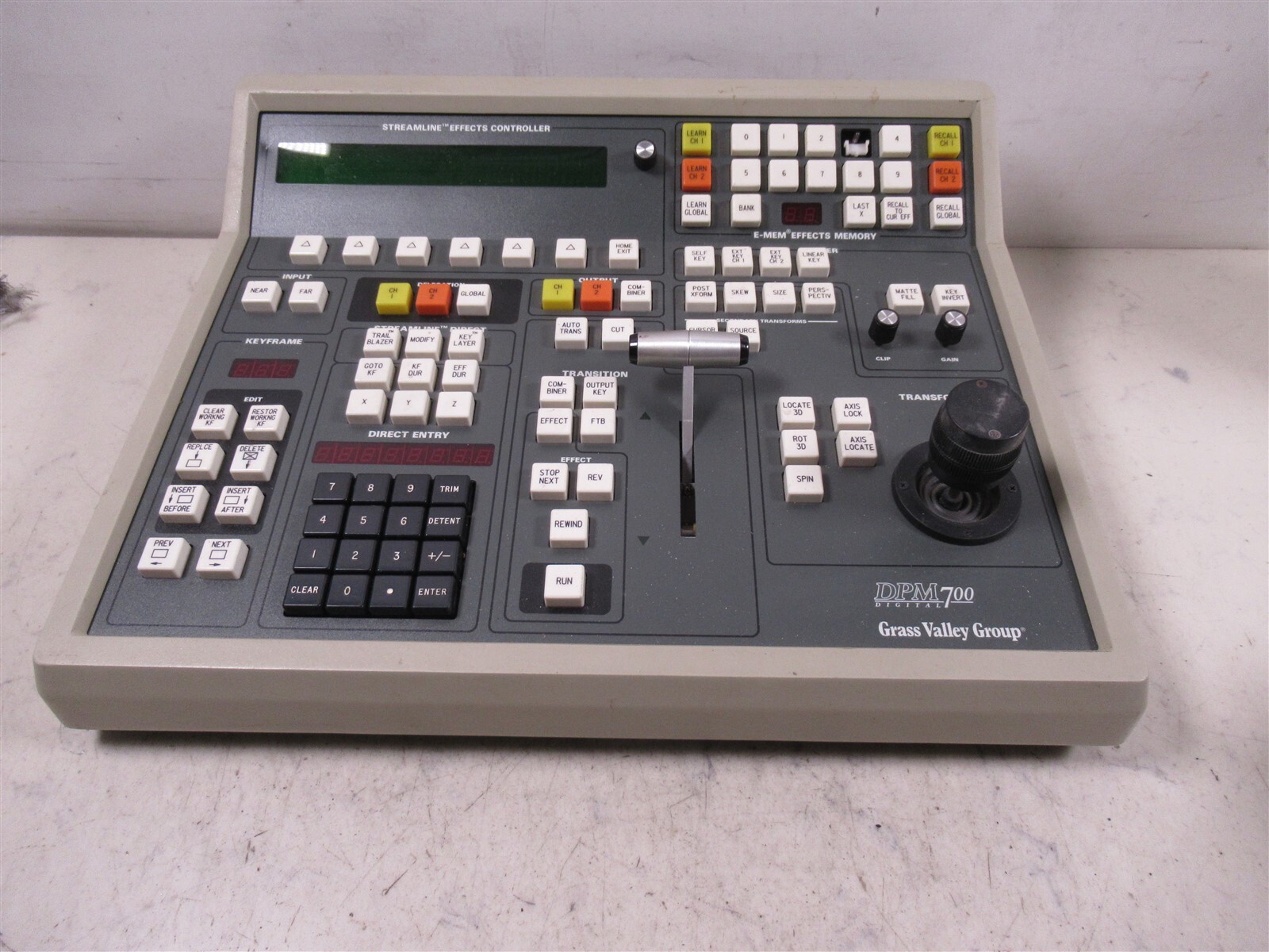 Grass Valley Group DPM700 Digital Streamline Effects Controller Console ZDPM-700