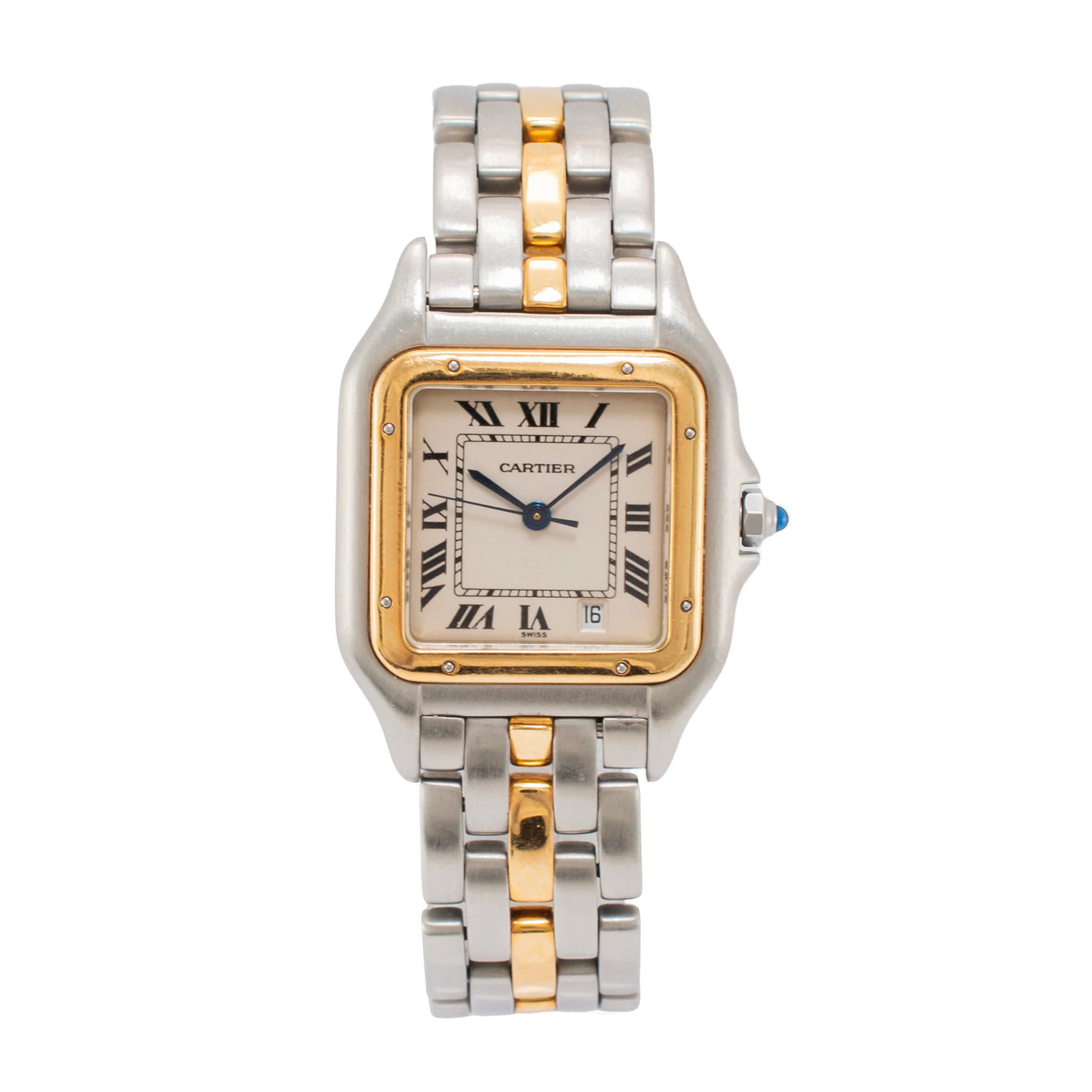 Ladies Cartier Panthere 27MM 83949 18K Yellow Gold Steel One Row Quartz Watch Ladies Cartier Panthere 27MM 83949 18K Yellow Gold Steel One Row Quartz Watch