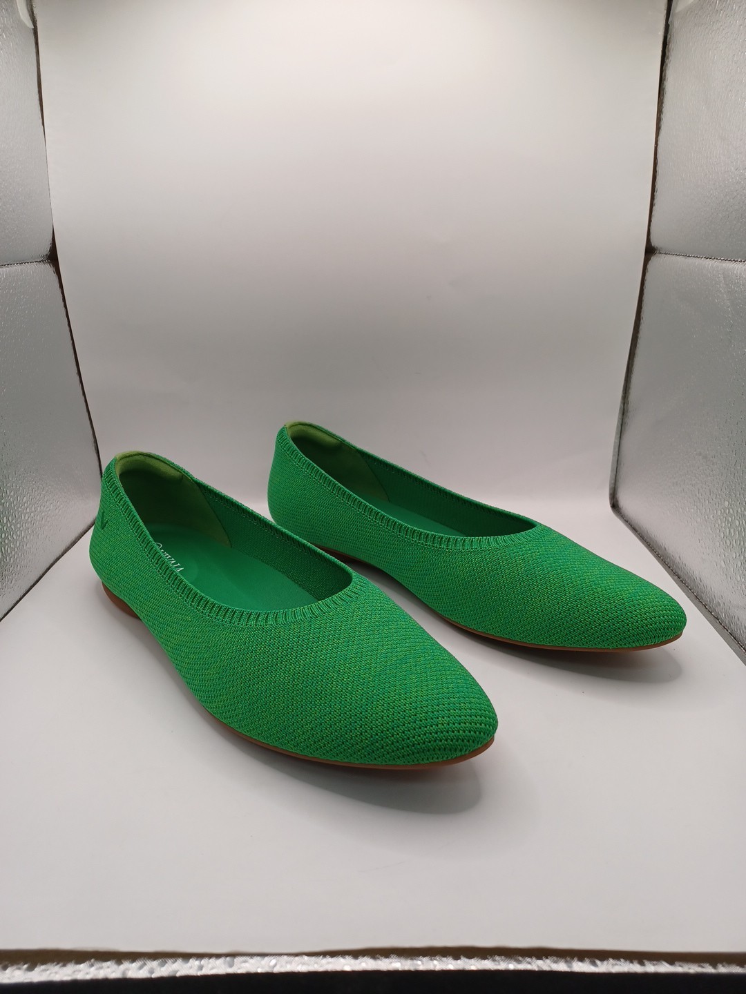 New Vivaia Tamia 2.0 Almond Toe Ballet Flats Green Grass Size US 9.5