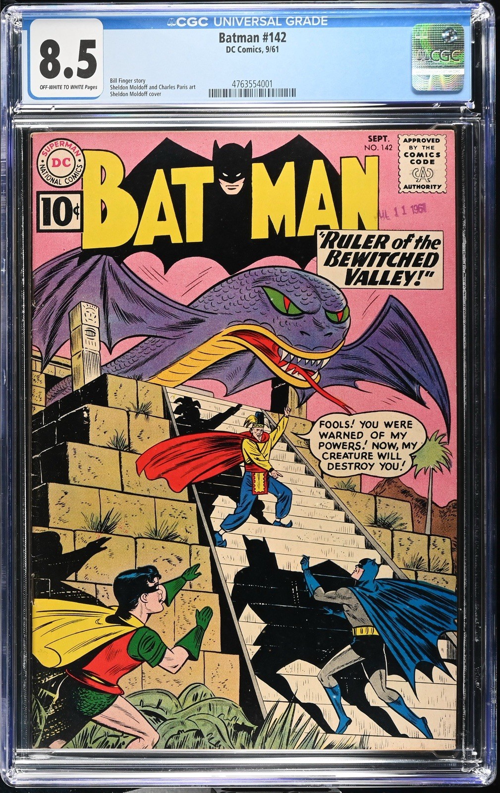 Batman #142 (DC Comics September 1961) CGC 8.5 Off Wht To Wht Pages Batman #142 (DC Comics September 1961) CGC 8.5 Off Wht To Wht Pages