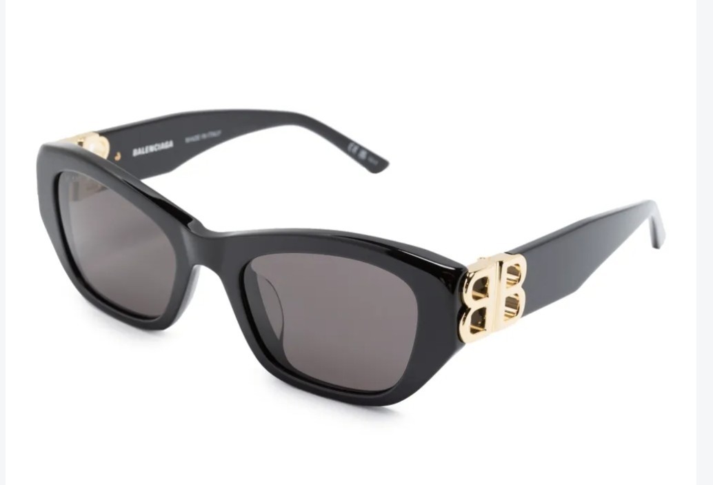 Balenciaga Women\'s Cat Eye Sunglasses Black Frame/Lens Logo Tinted New w/Case Balenciaga Women\'s Cat Eye Sunglasses Black Frame/Lens Logo Tinted New w/Case