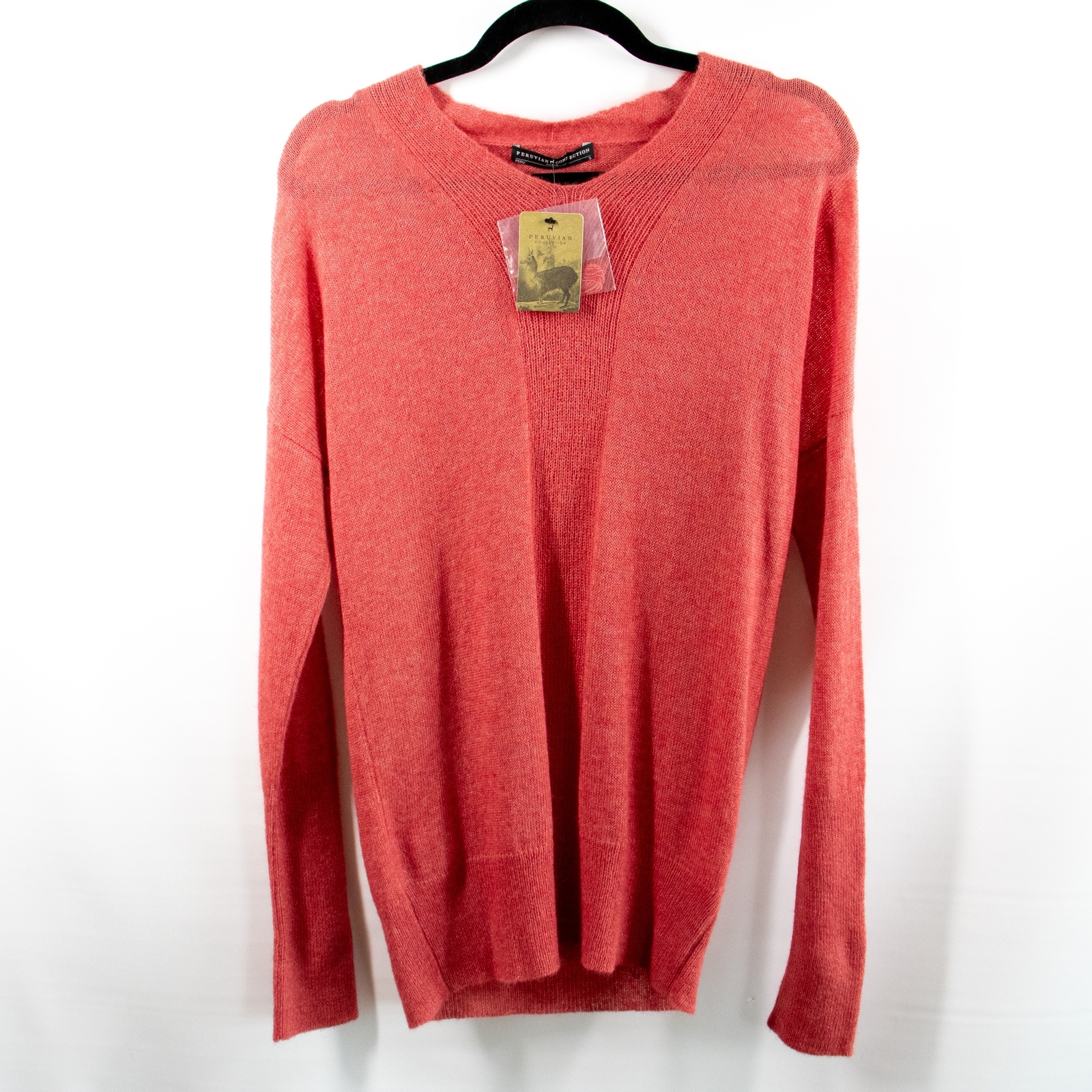 New Peruvian Connection Delphi Sweater Size Small Pimento Pullover Lightweight New Peruvian Connection Delphi Sweater Size Small Pimento Pullover Lightweight