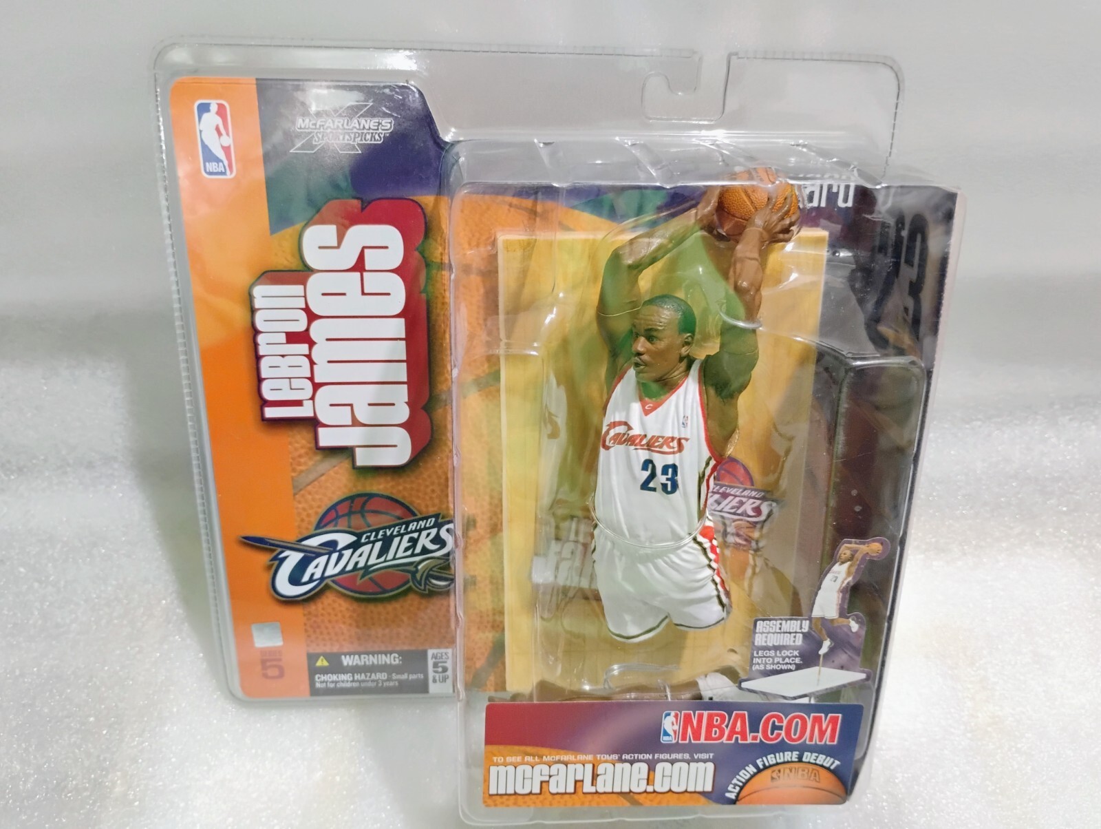 2003 McFarland Lebron James Action Figure Rookie White Jersey Sealed In Box New 2003 McFarland Lebron James Action Figure Rookie White Jersey Sealed In Box New