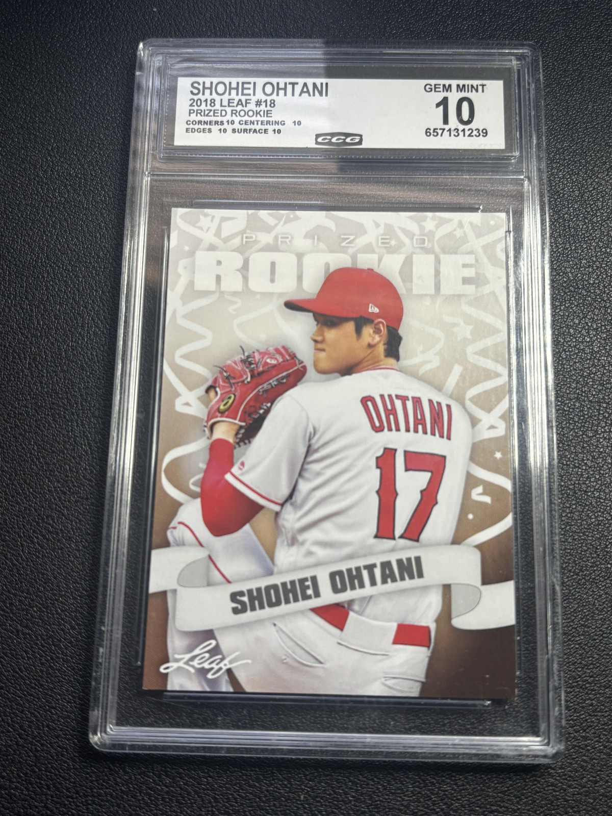 Shohei Ohtani 2018 Prized Rookie CCG 10